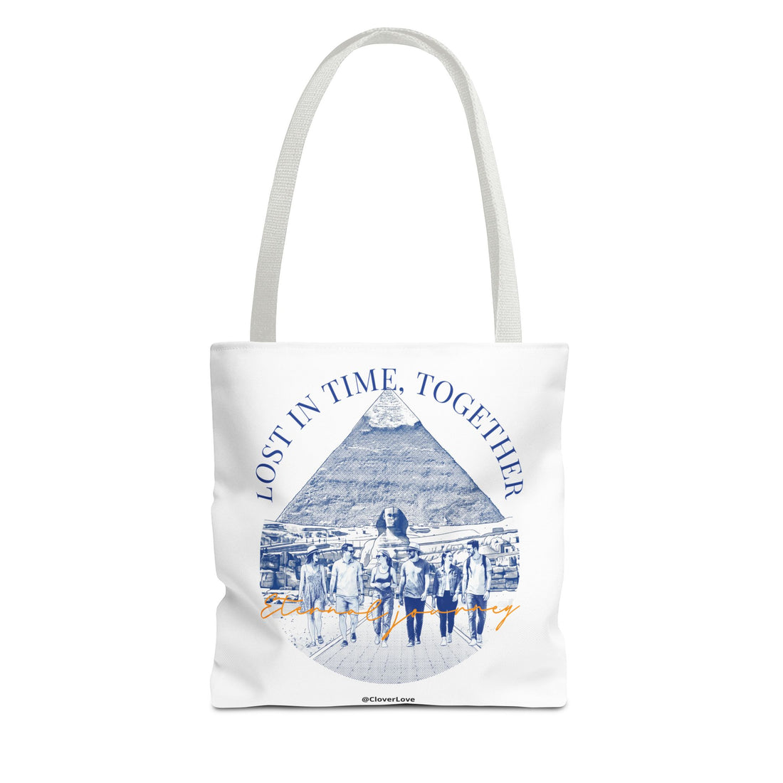 Egypt Pyramid Tote Bag | Vintage Travel Explorer Canvas Bag