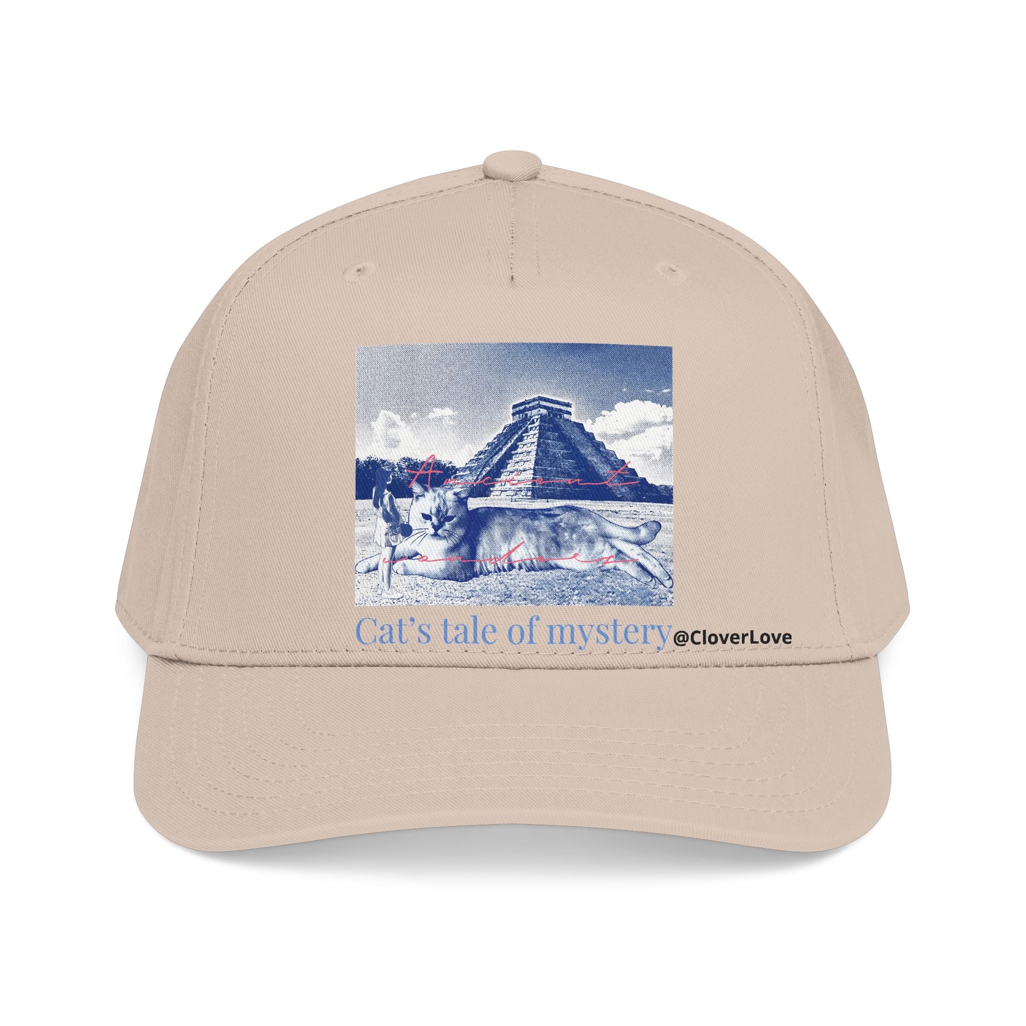 Mexico Travel Cat Hat - Chichen Itza Baseball Cap, Cat Lover Gift