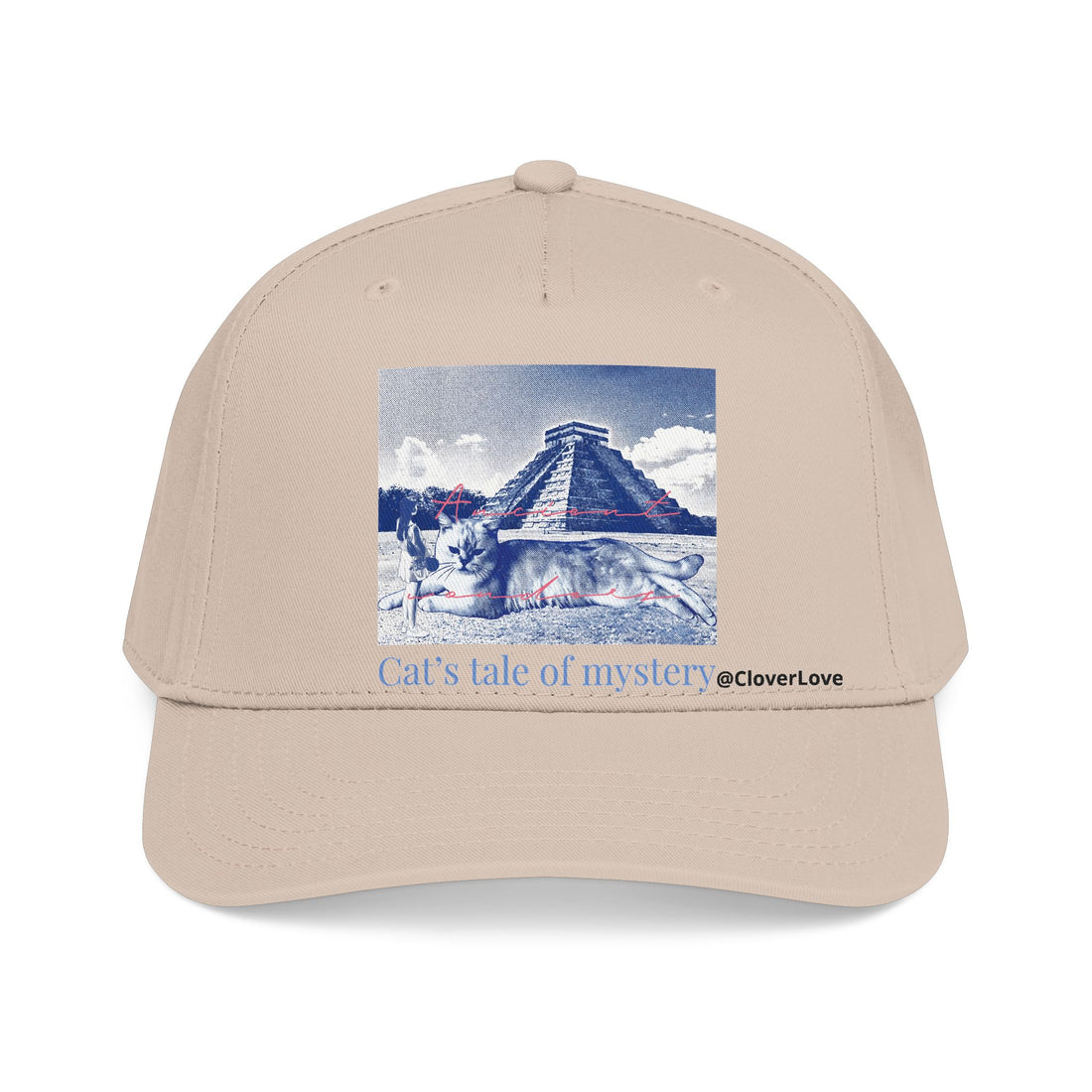 Mexico Travel Cat Hat - Chichen Itza Baseball Cap, Cat Lover Gift