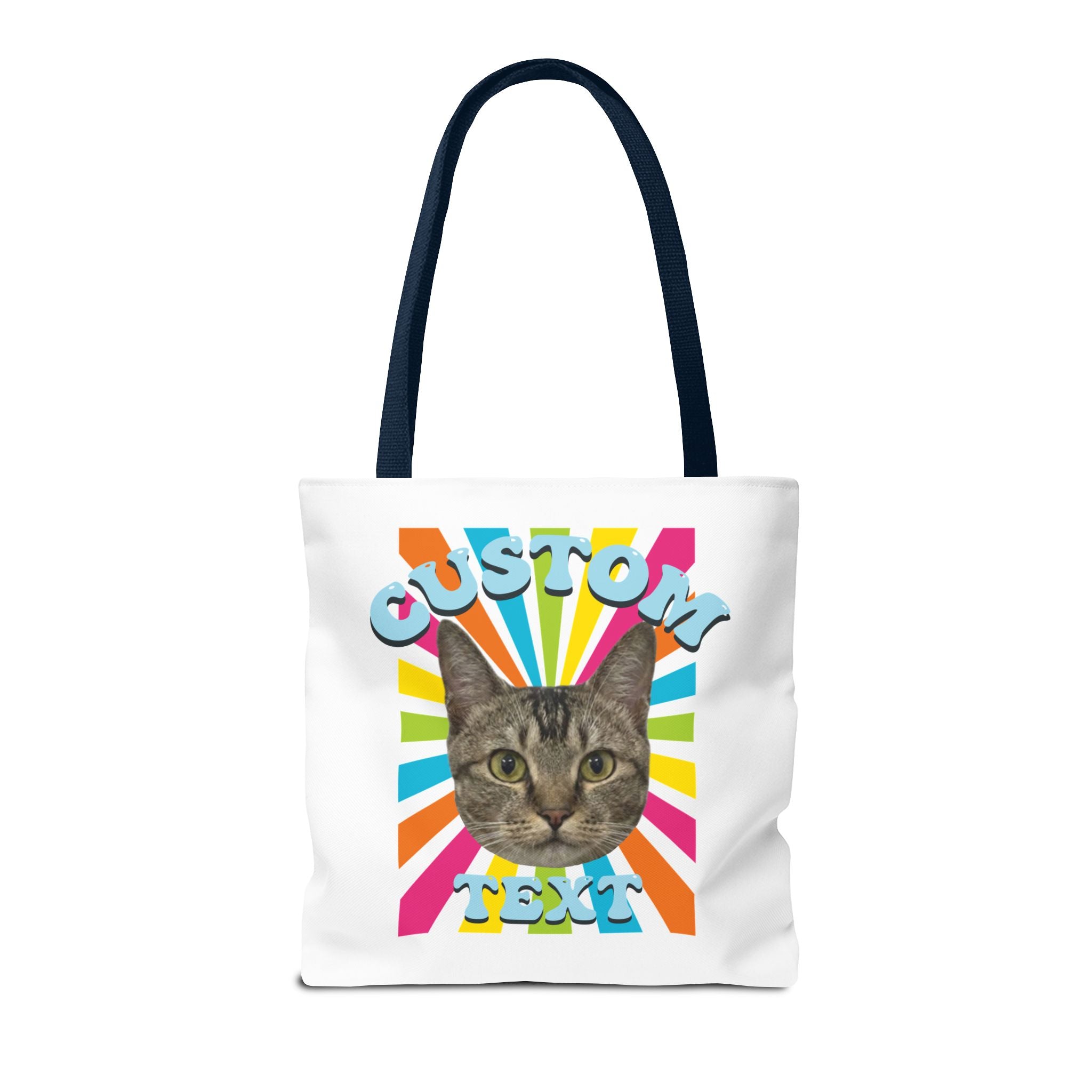 Custom Cat Tote Bag | Personalized Pet Photo Canvas Bag