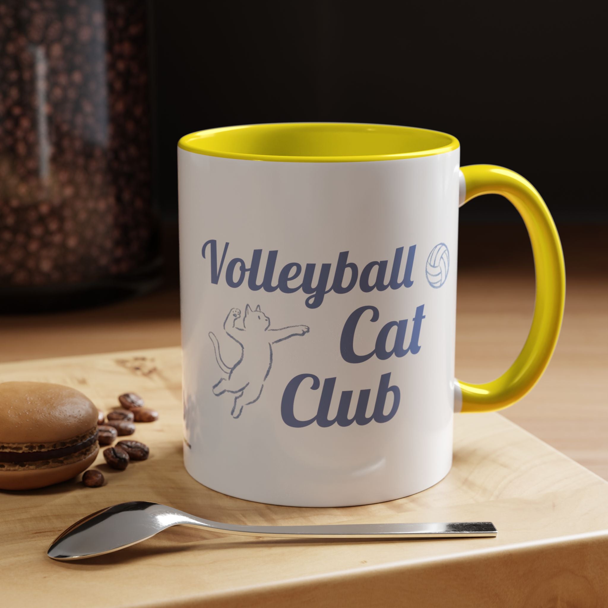 Volleyball Club Mug | Cat Design