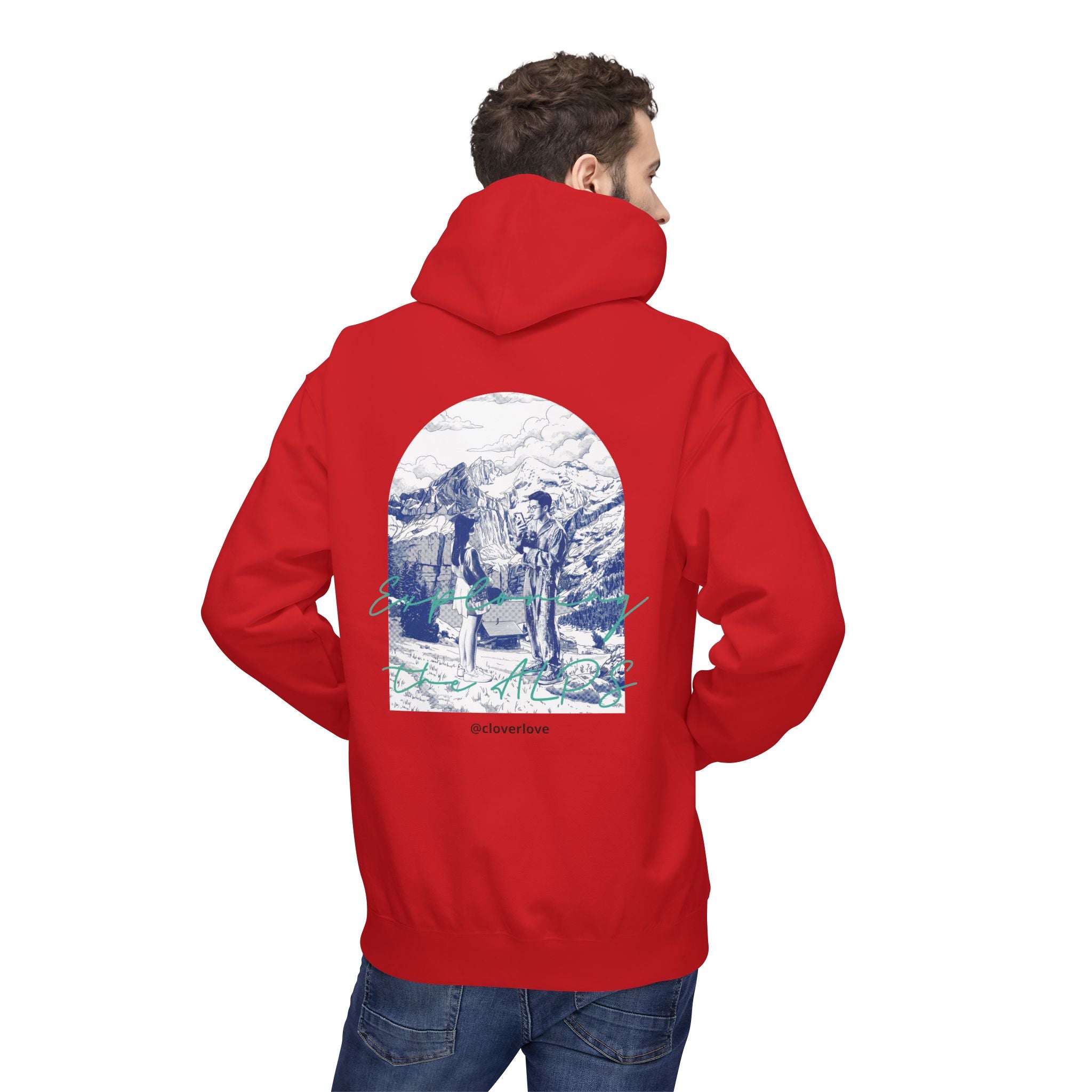 Mountain Travel Hoodie | Abenteuerlandschaft Grafik Pullover