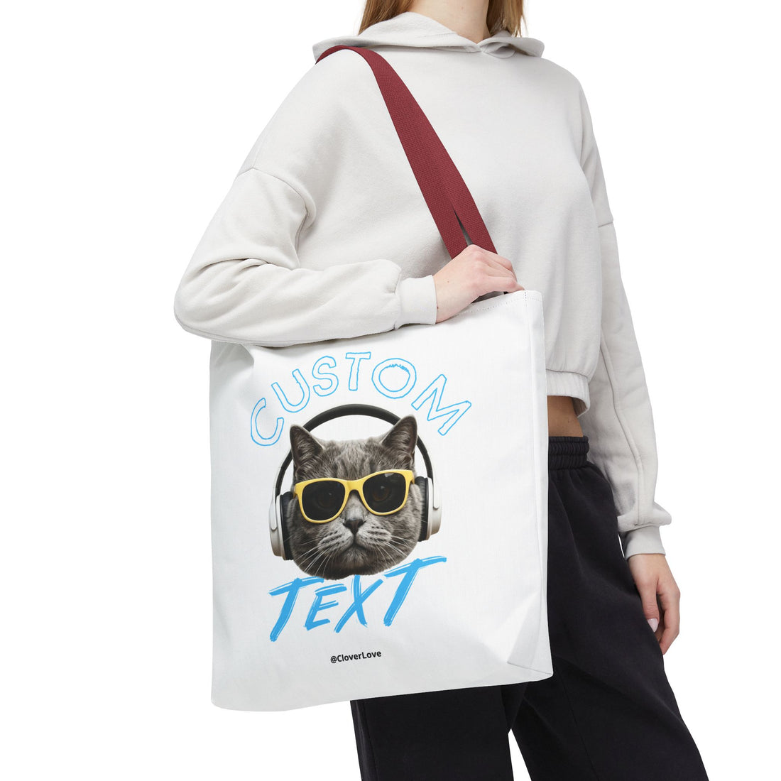 Summer Chill Cat Tote Bag | Funny Cat Lover Beach Bag