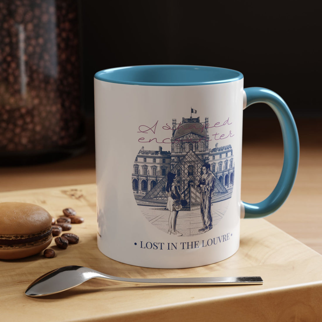Louvre Paris Travel Mug - Art Museum Coffee Cup for Travelers
