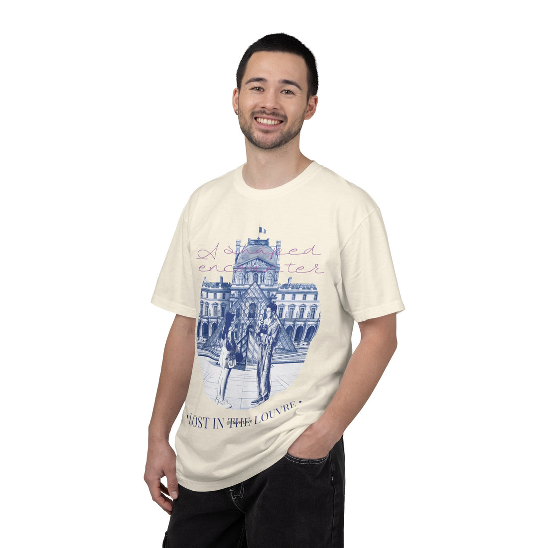 Custom Paris Louvre Travel T-Shirt - Vintage France Vacation Gift
