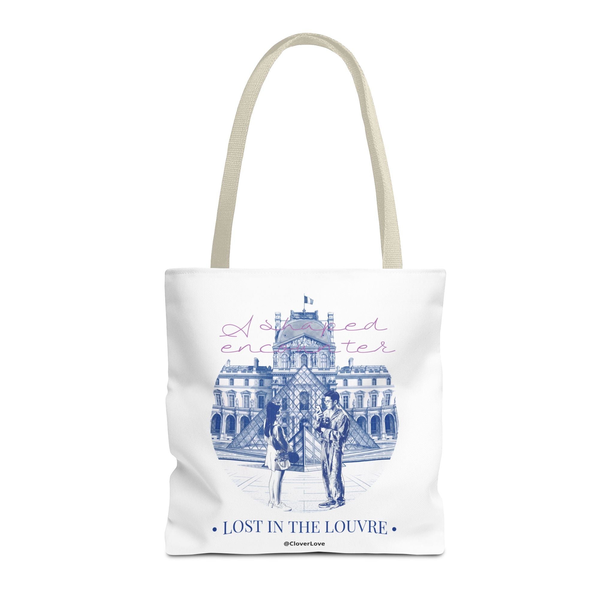 Louvre Paris Tote Bag | Vintage Museum Travel Canvas Bag