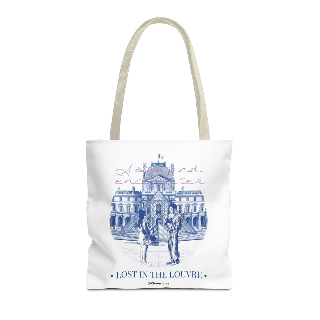 Louvre Paris Tote Bag | Vintage Museum Travel Canvas Bag