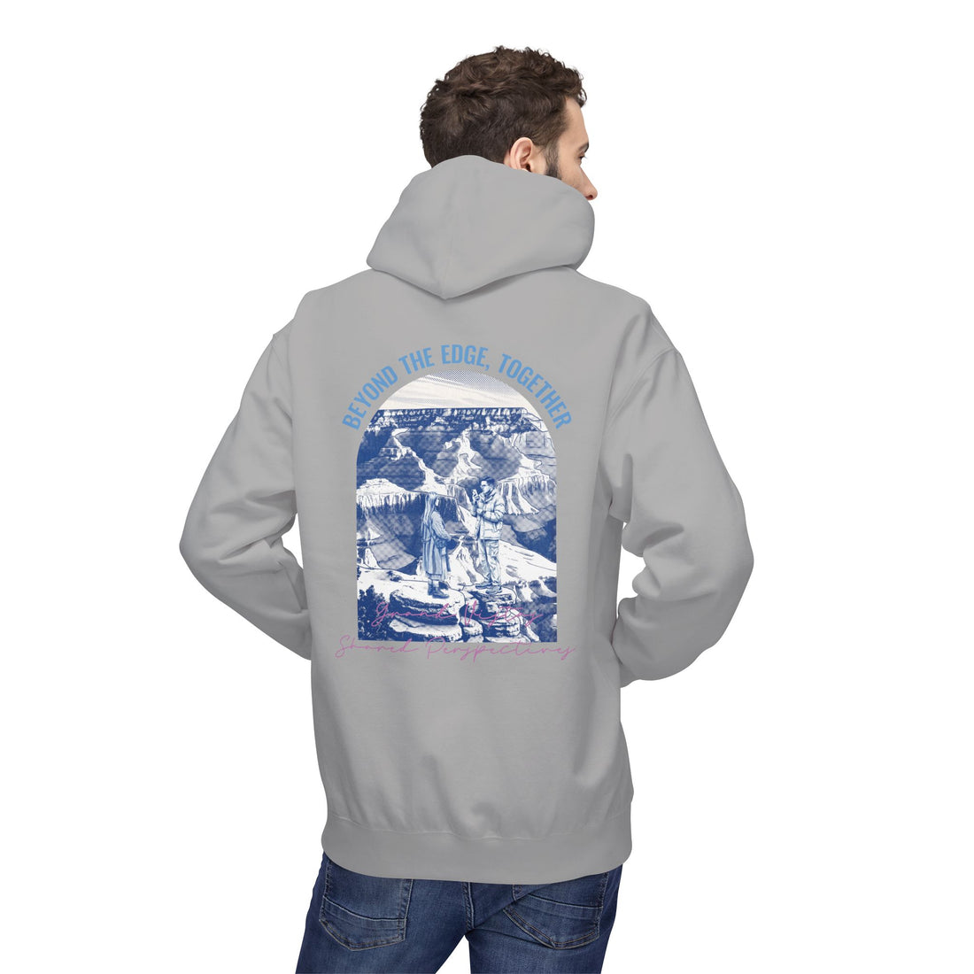 Beyond The Horizon Custom Travel Hoodie, Scenic Landmark Couple Gift
