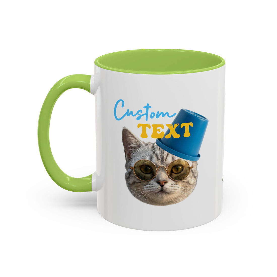 Funny Summer Cat Mug | Personalized Beach Cat Coffee Cup With Custom Text