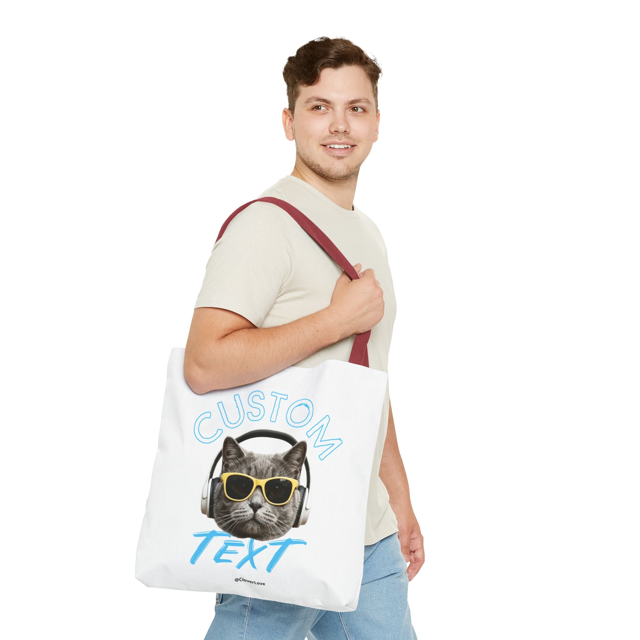 Summer Chill Cat Tote Bag | Funny Cat Lover Beach Bag