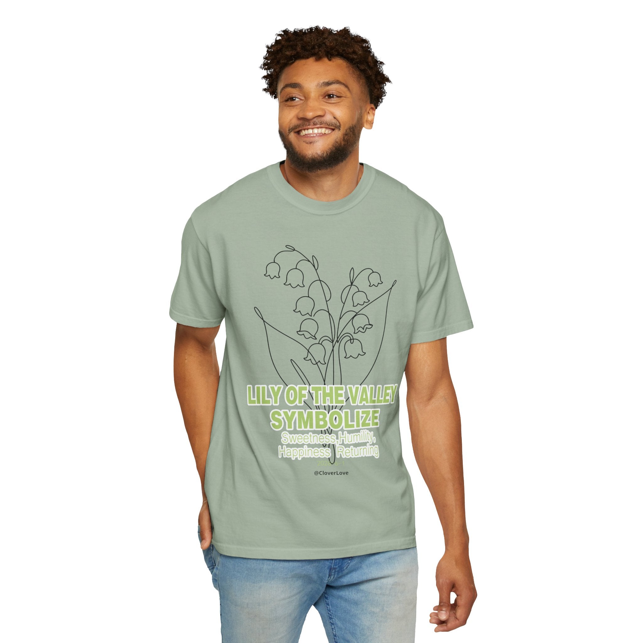 Lily of the Valley Flower T-Shirt - Botanical Graphic Shirt for Flower Lovers