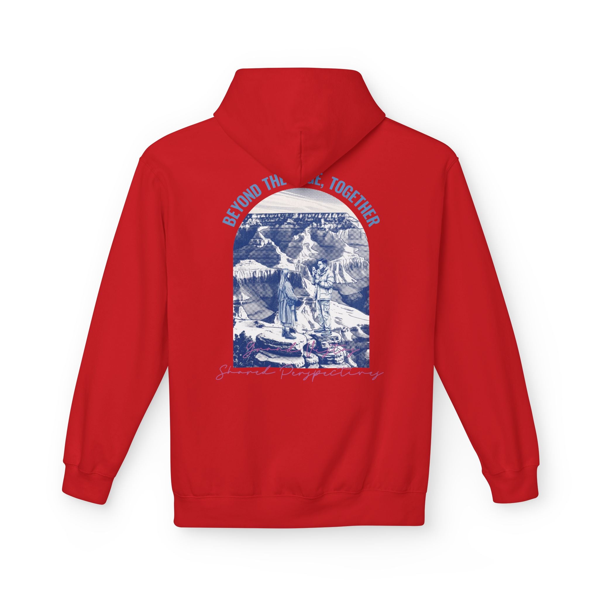 Beyond The Horizon Custom Travel Hoodie, Scenic Landmark Couple Gift