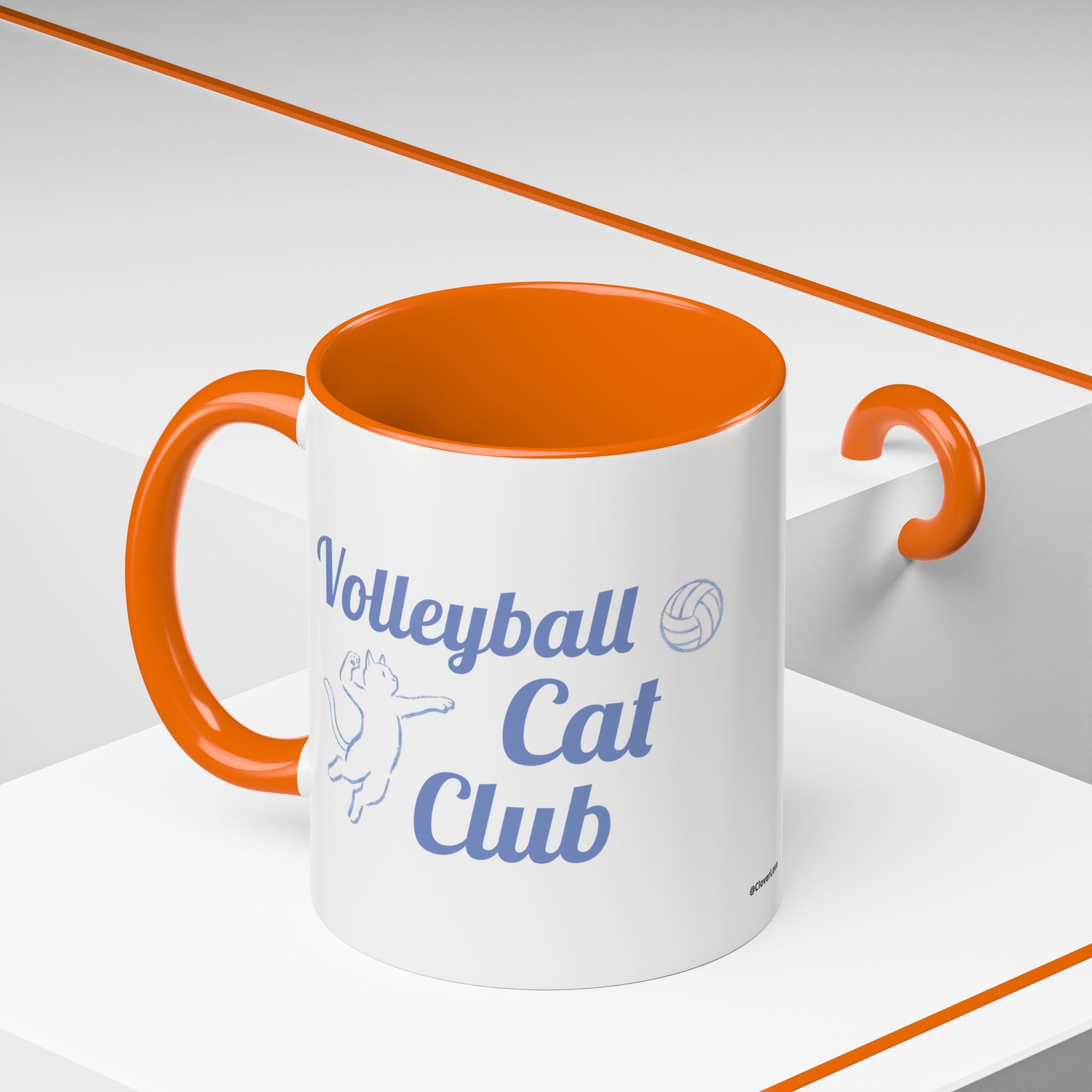 Volleyball Club Mug | Cat Design
