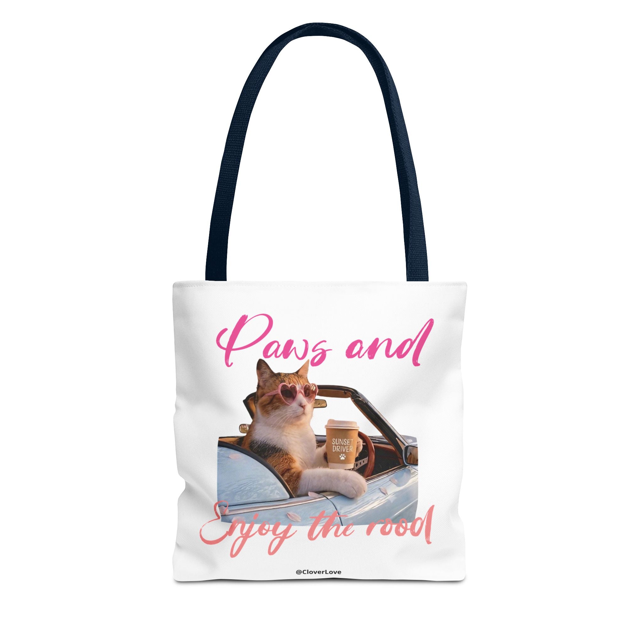 Cute Cat Tote Bag | Custom Cat Photo Personalized Canvas Bag