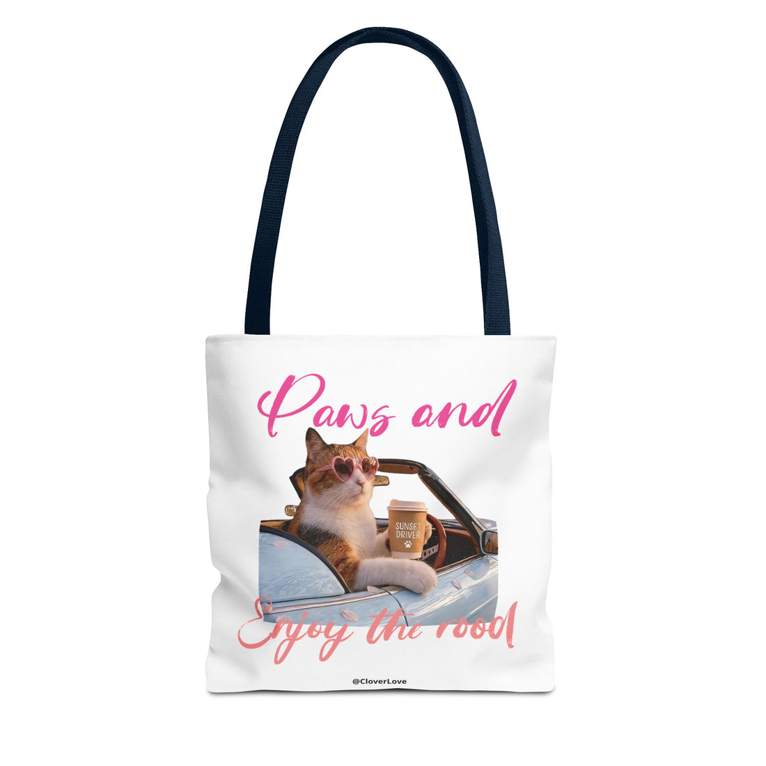 Cute Cat Tote Bag | Custom Cat Photo Personalized Canvas Bag