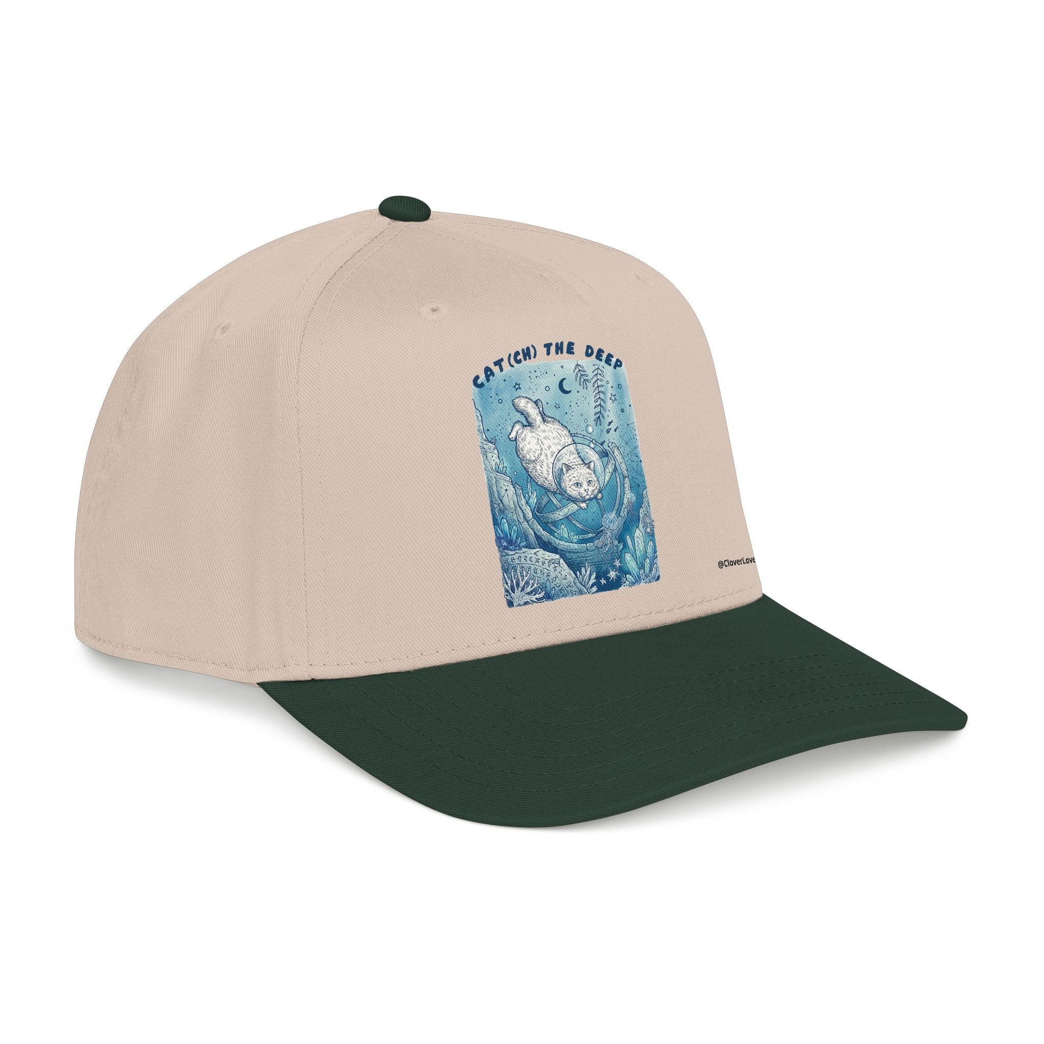 Deep Sea Cat Hat - Underwater Adventure Baseball Cap, Ocean Explorer Gift, Cat Lover Hat