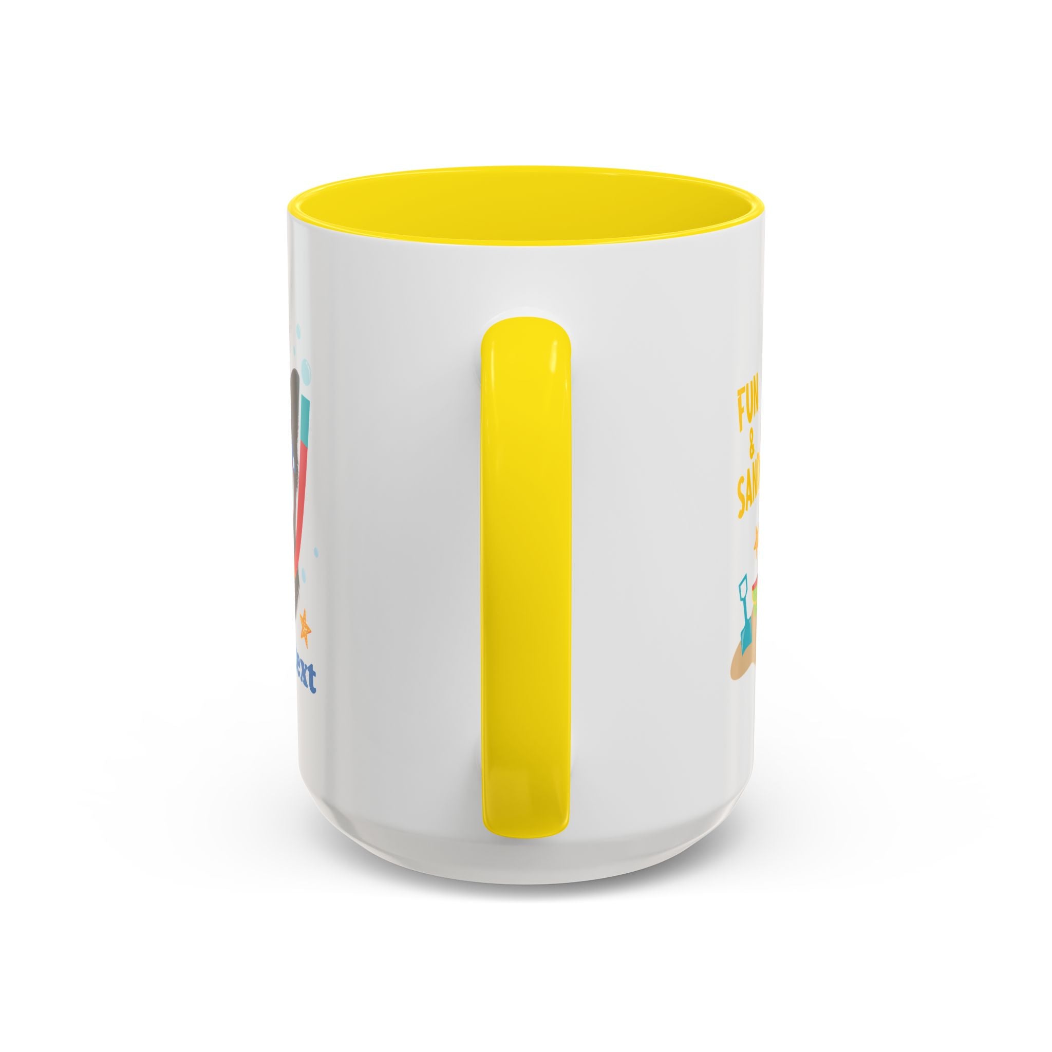 Summer Diving Dog Mug | Personalized Dog Photo Coffee Cup With Custom Text
