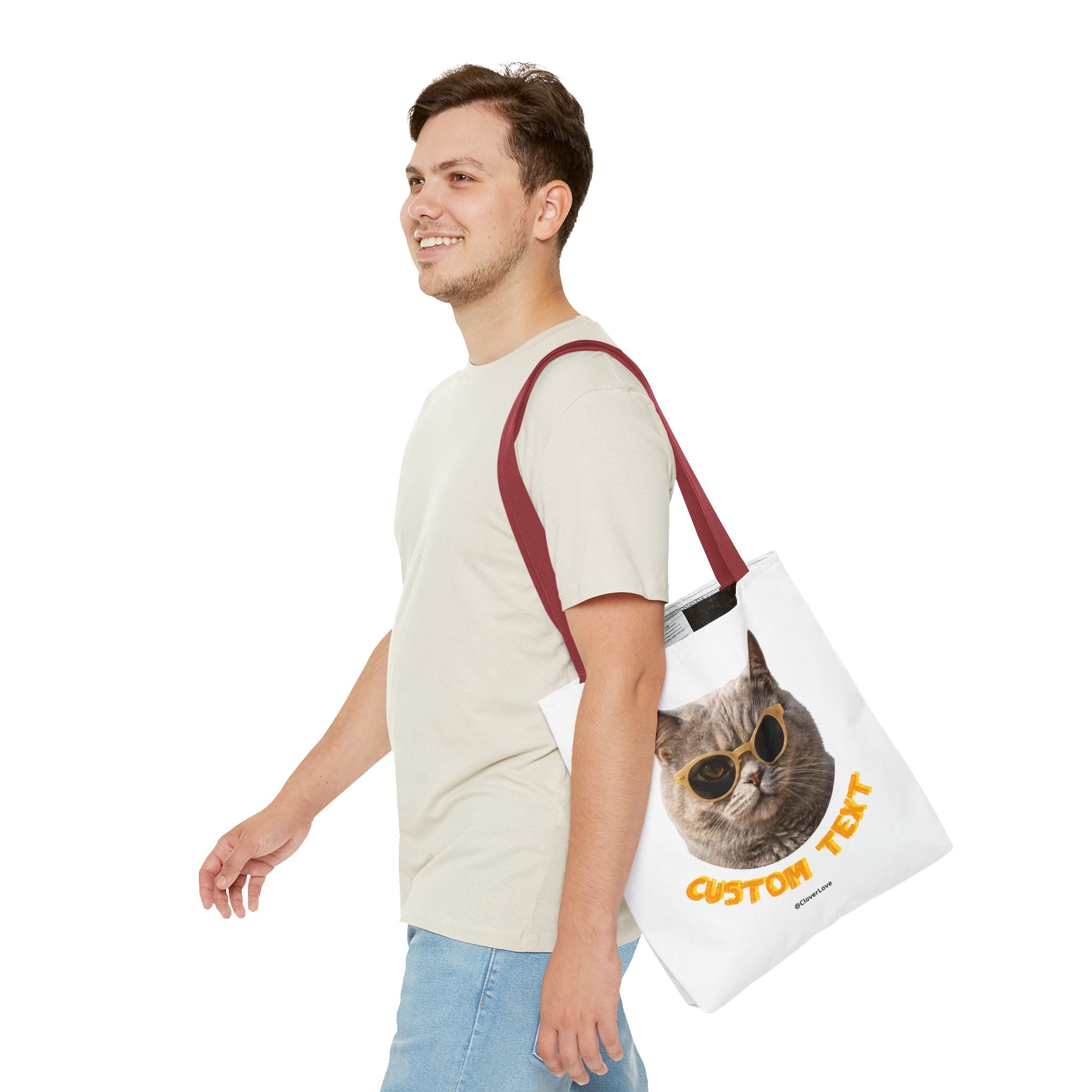 Summer Cat Tote Bag | Funny Cat Lover Beach Canvas Bag