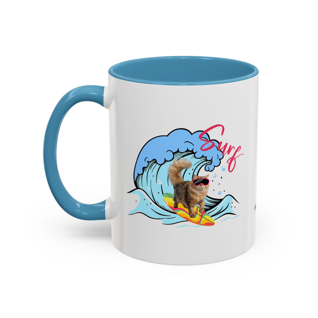 Summer Diving Dog Mug | Personalized Dog Photo Coffee Cup With Custom Text