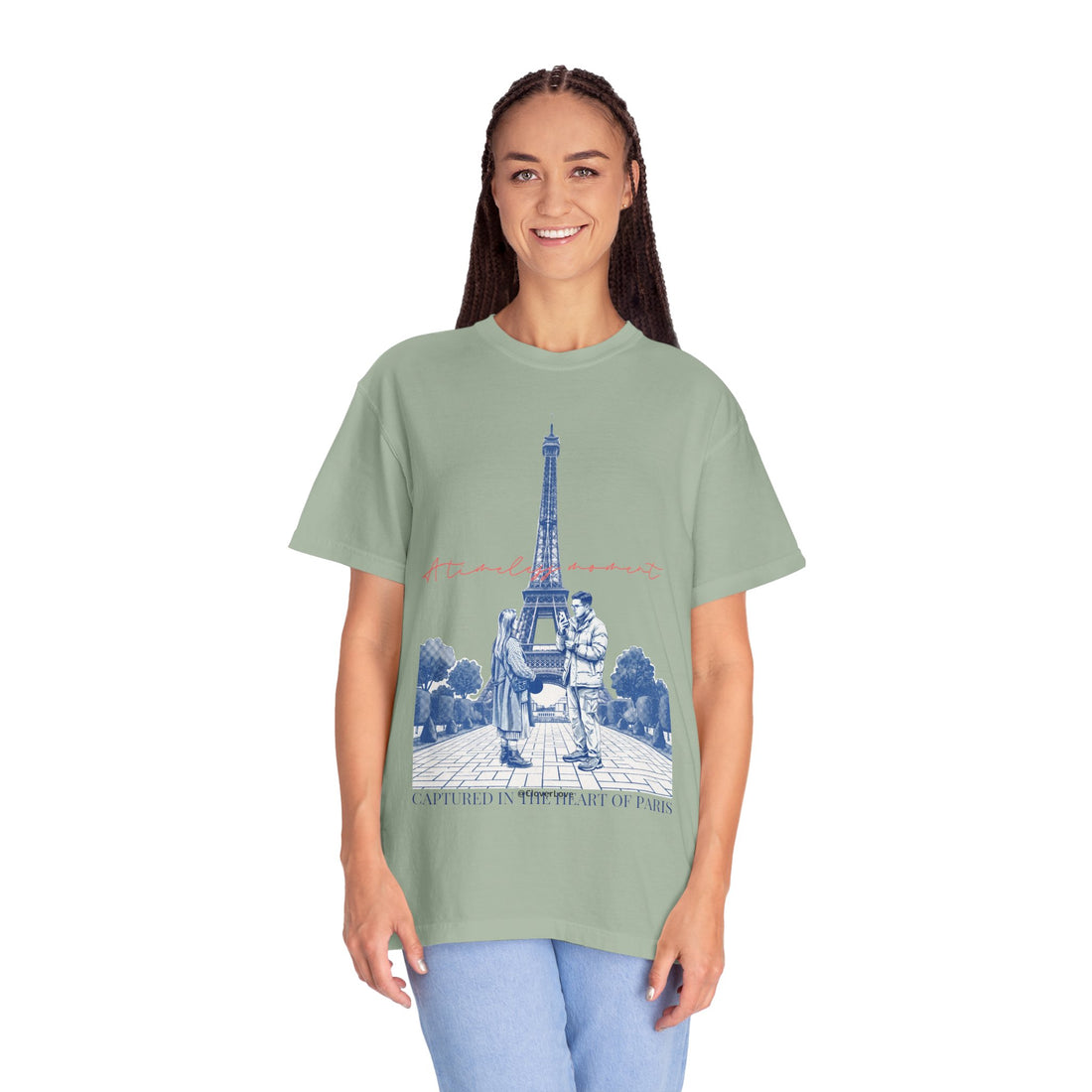 Custom Paris Landmark T-Shirt - Vintage Paris Memory Tee, Travel Lover Gift