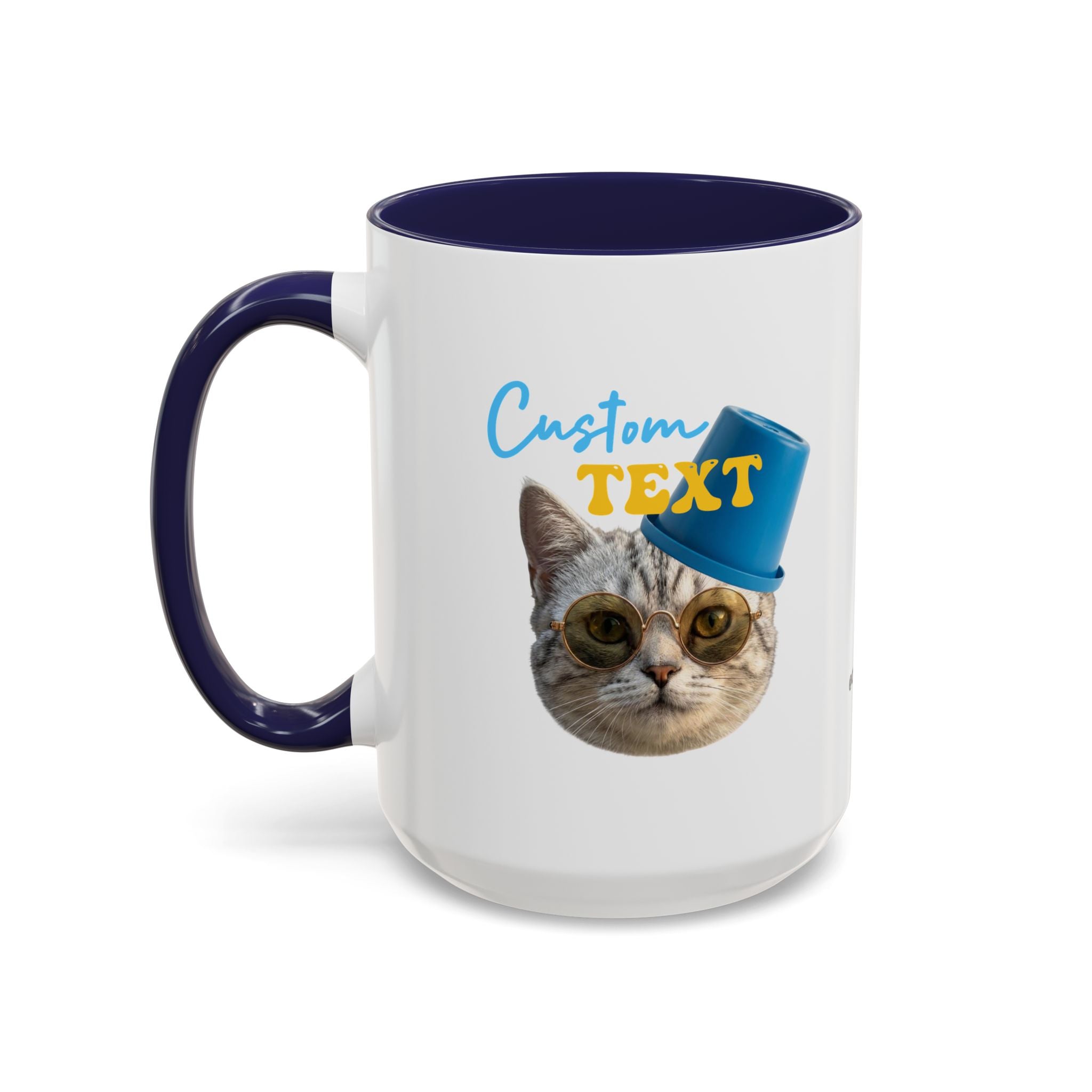 Funny Summer Cat Mug | Personalized Beach Cat Coffee Cup With Custom Text
