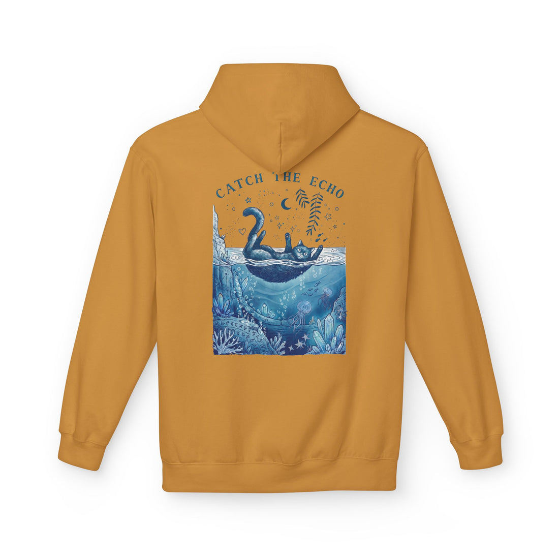 Cat Ocean Adventure Hoodie | Vintage Underwater Graphic Sweatshirt