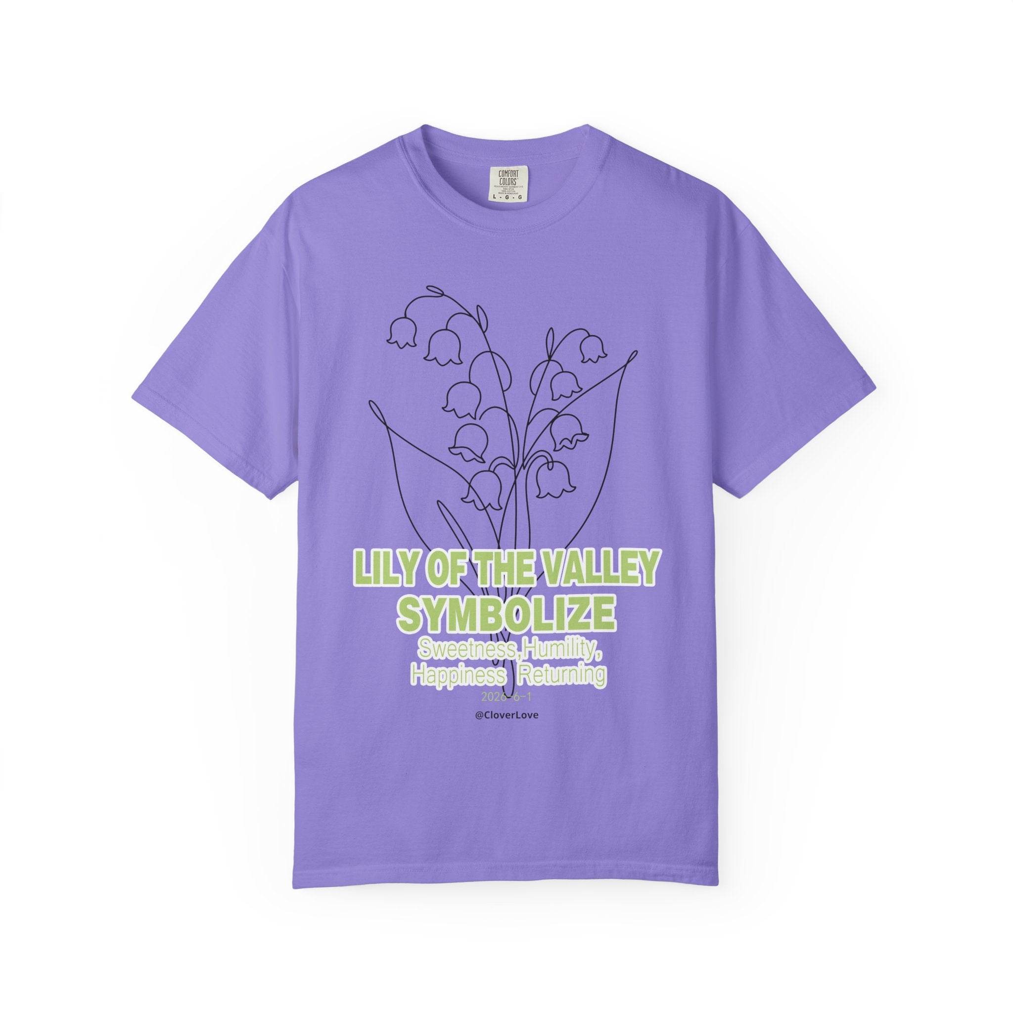 Lily of the Valley Flower T-Shirt - Botanical Graphic Shirt for Flower Lovers