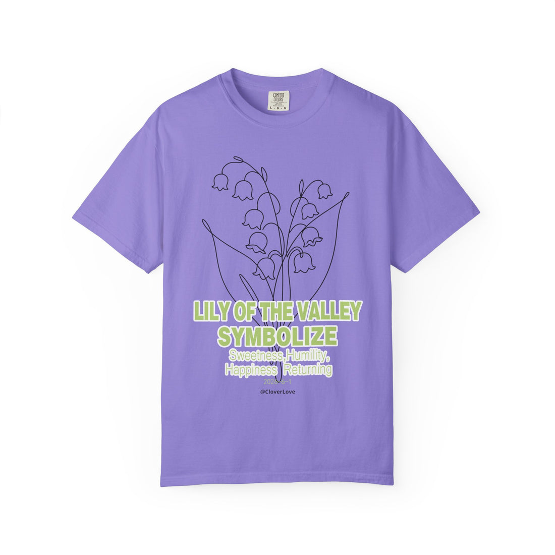 Lily of the Valley Flower T-Shirt - Botanical Graphic Shirt for Flower Lovers
