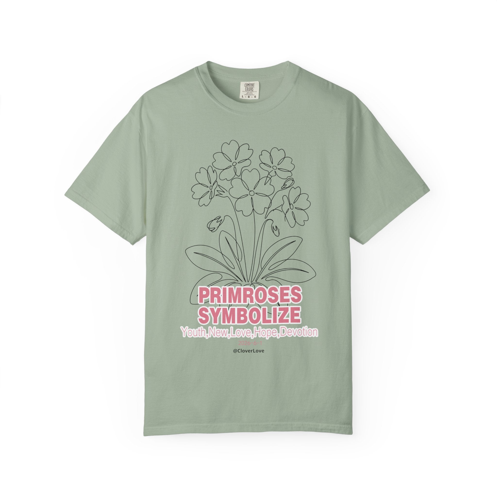 Primrose Flower T-Shirt - Botanical Graphic Shirt for Flower Lovers