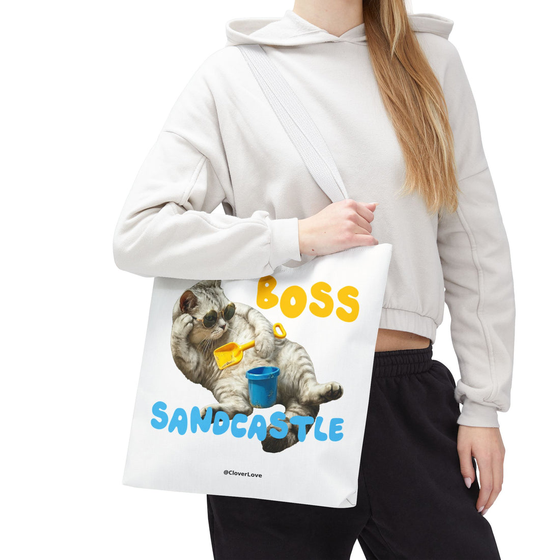Funny Cat Tote Bag | Custom Pet Photo Personalized Canvas Bag