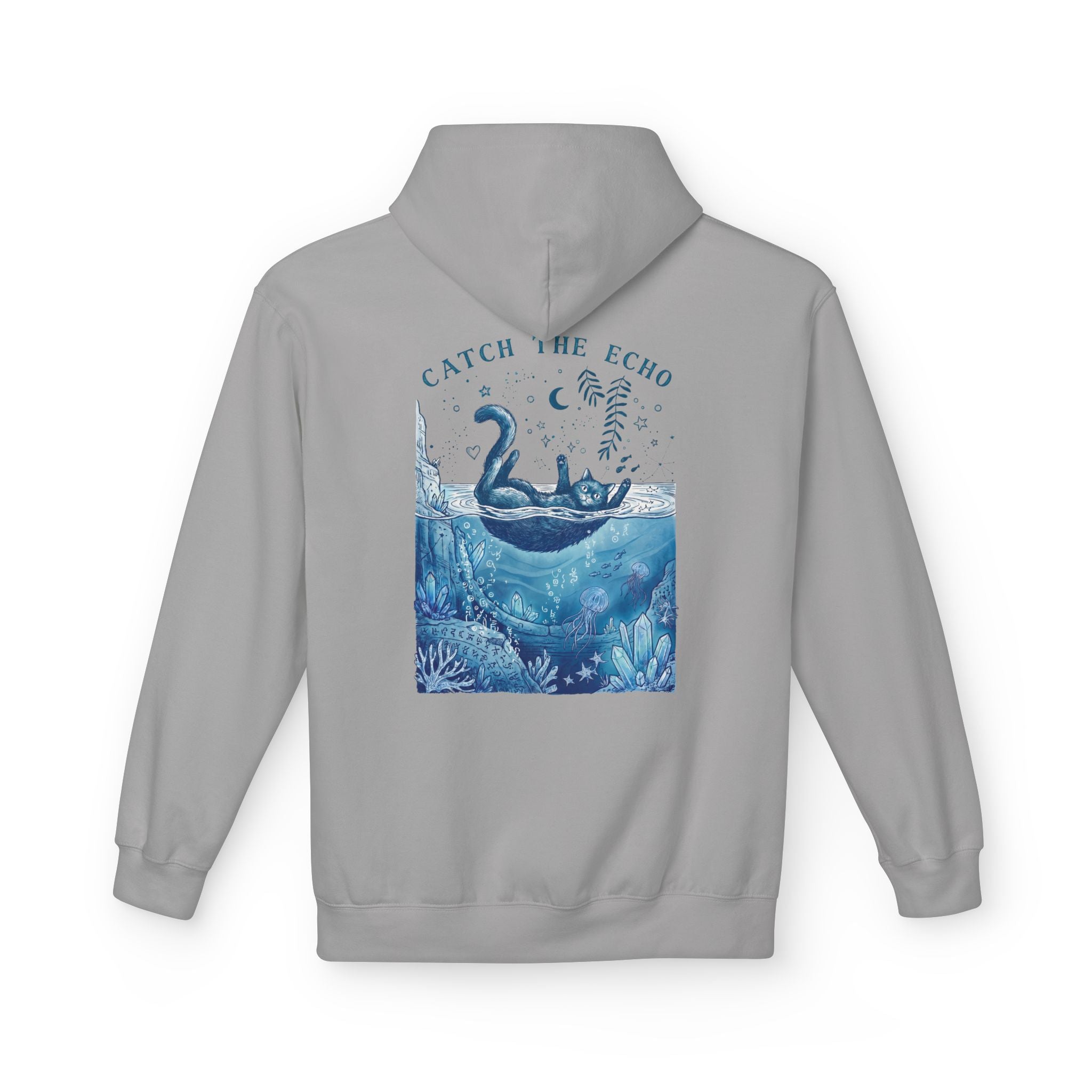Cat Ocean Adventure Hoodie | Vintage Underwater Graphic Sweatshirt