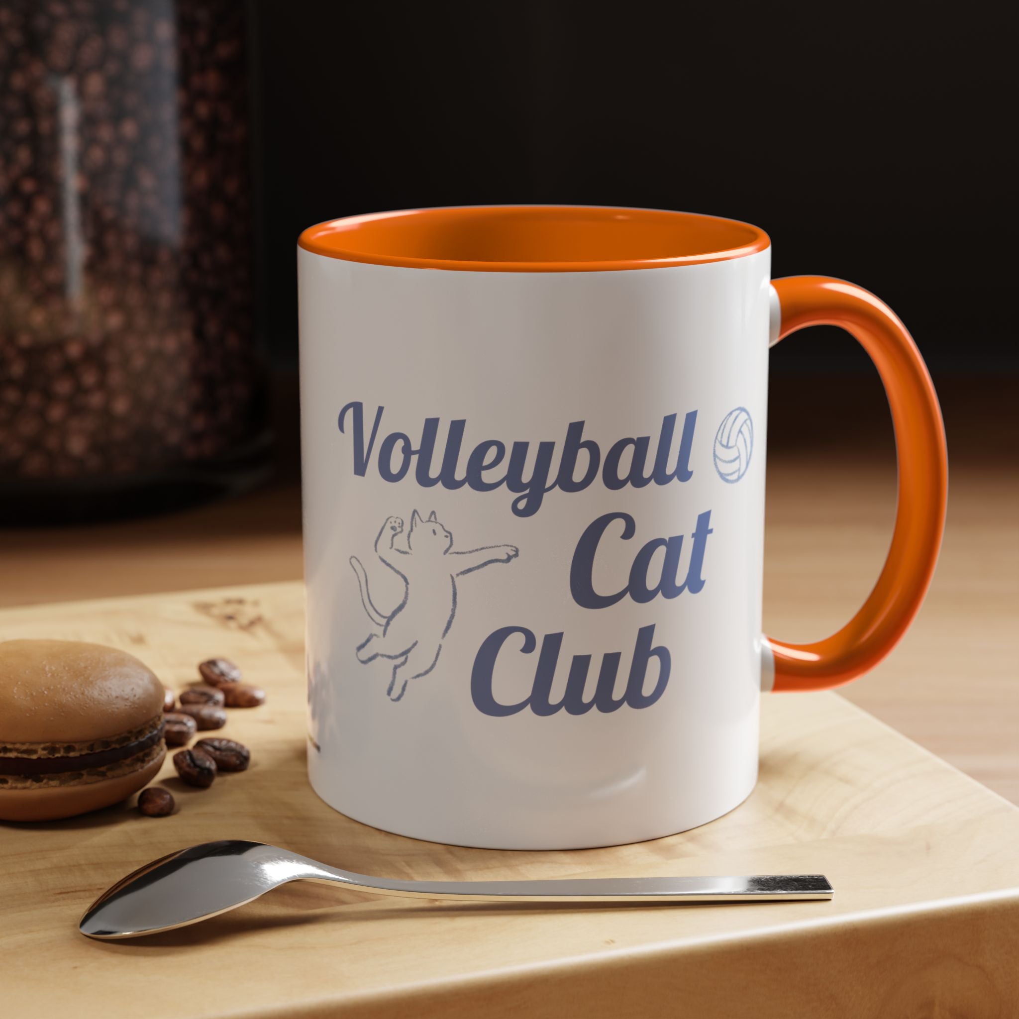 Volleyball Club Mug | Cat Design