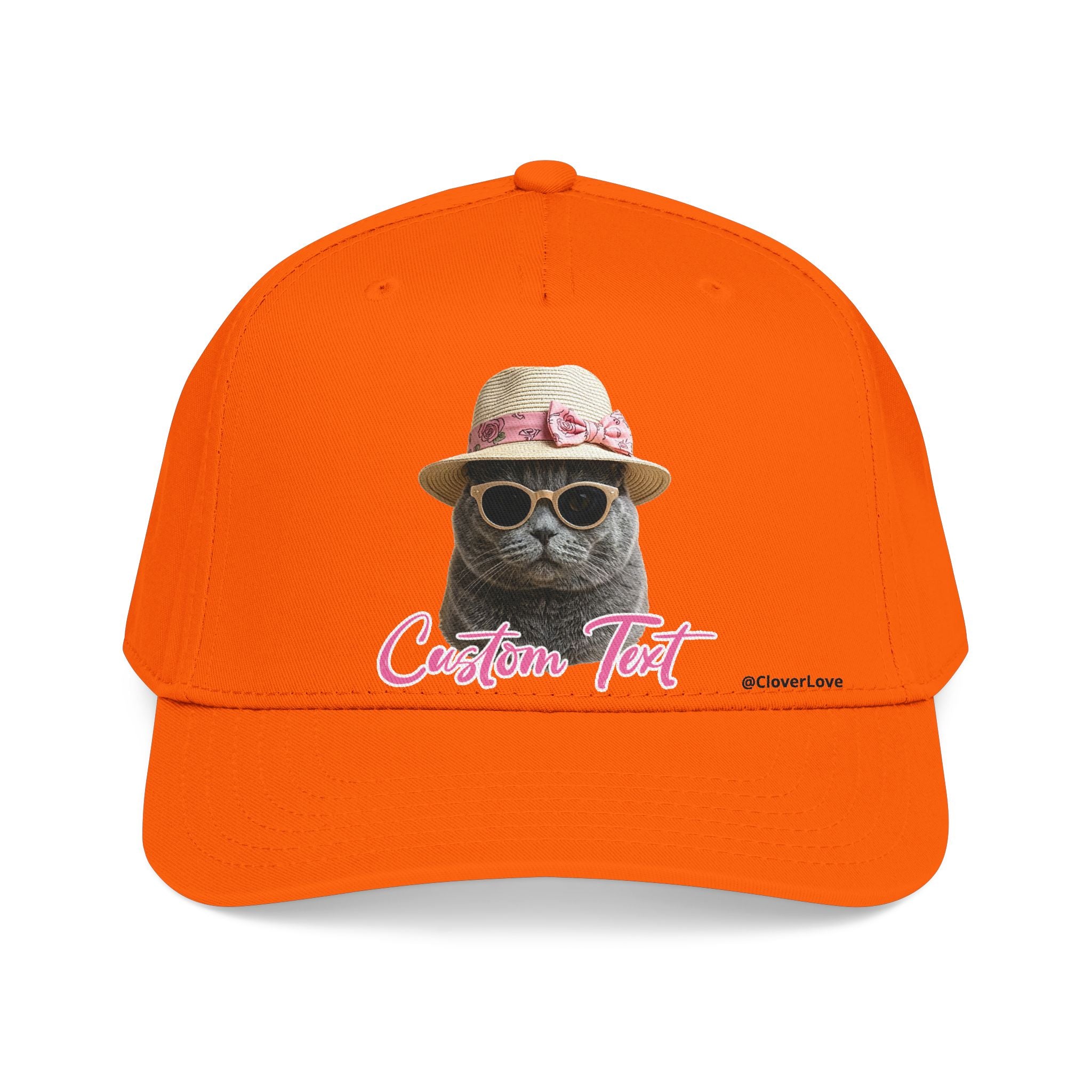 Cute Cat Photo Hat | Personalized Pet Lover Baseball Cap