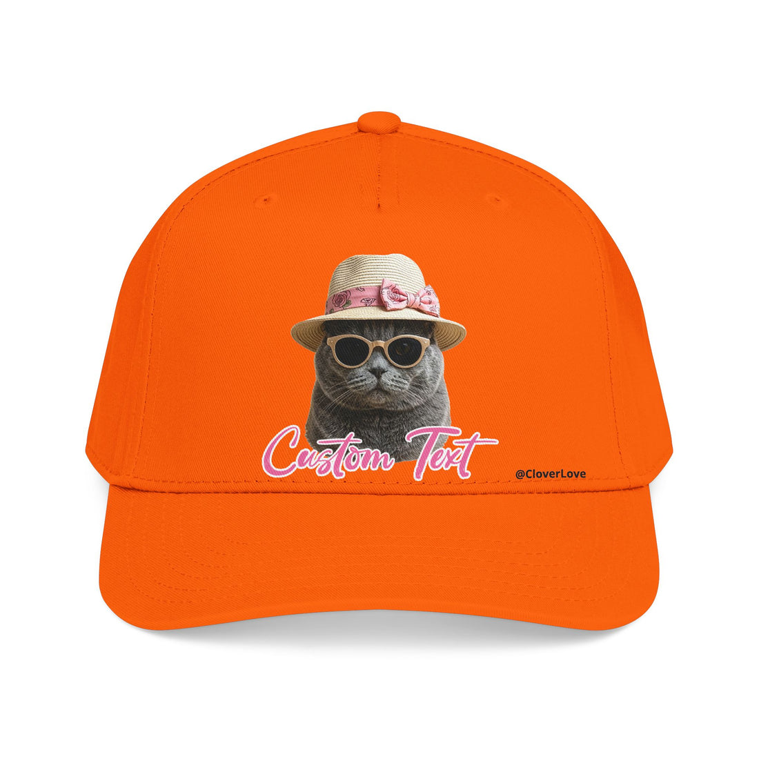 Cute Cat Photo Hat | Personalized Pet Lover Baseball Cap