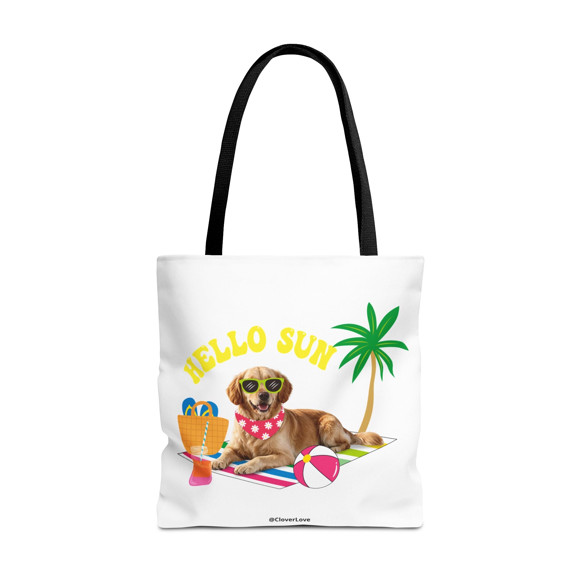 Funny Dog Tote Bag | Personalized Pet Photo Summer Canvas Bag