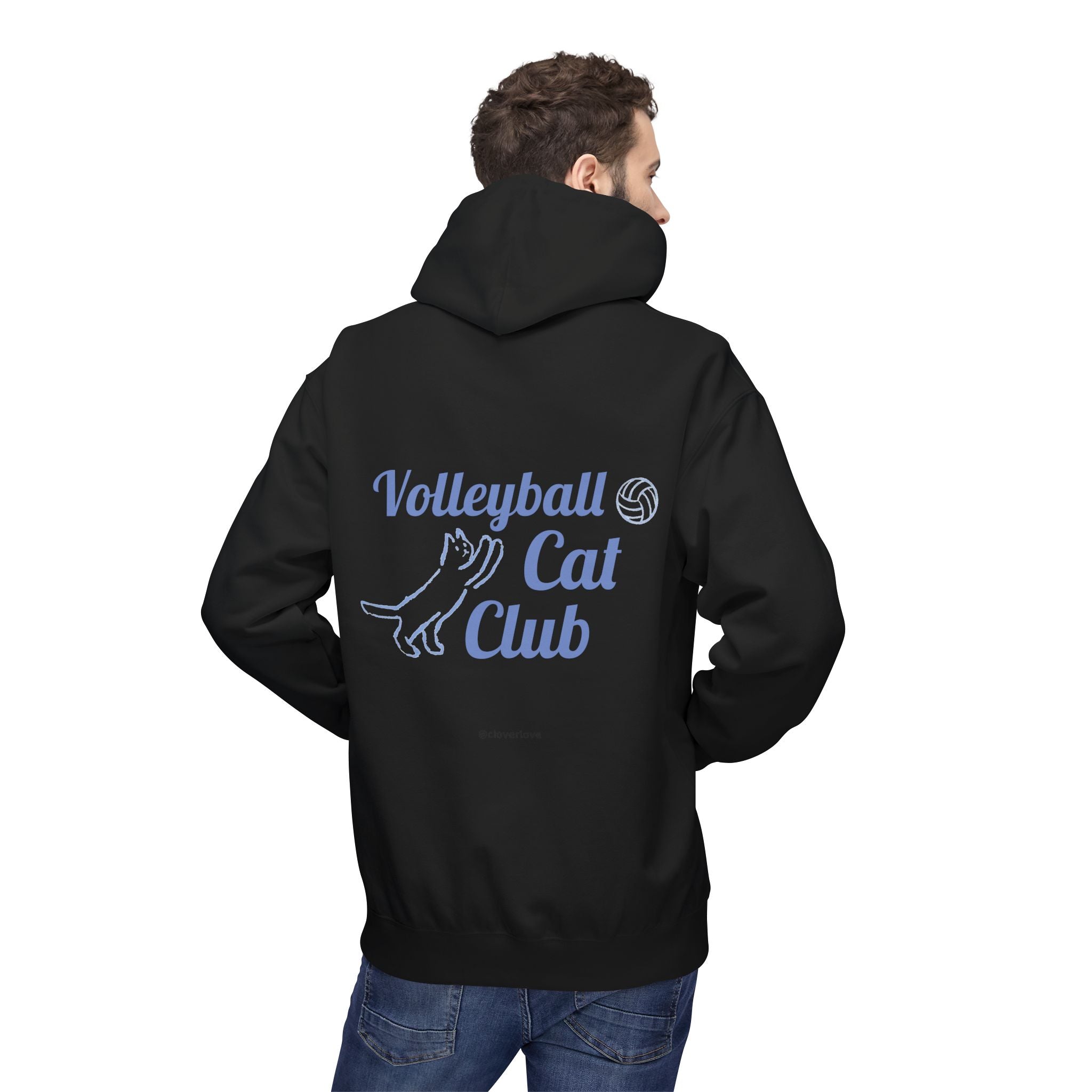 VC6, Catch the Echo Hoodie — Ocean Cat Adventure Graphic Hoodie
