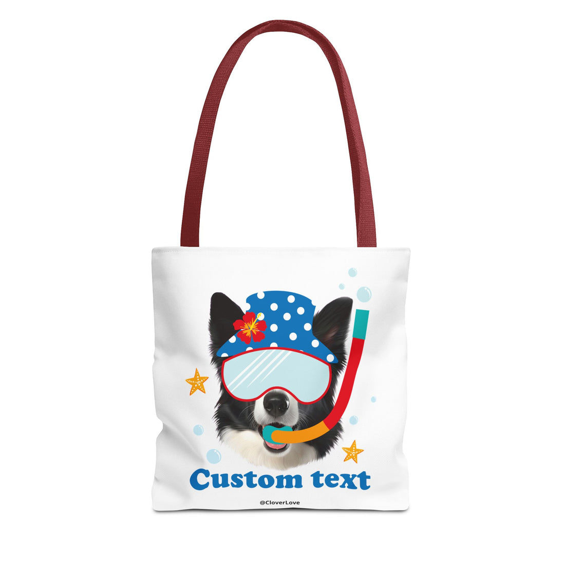 Custom Dog Tote Bag | Personalized Pet Photo Summer Canvas Bag