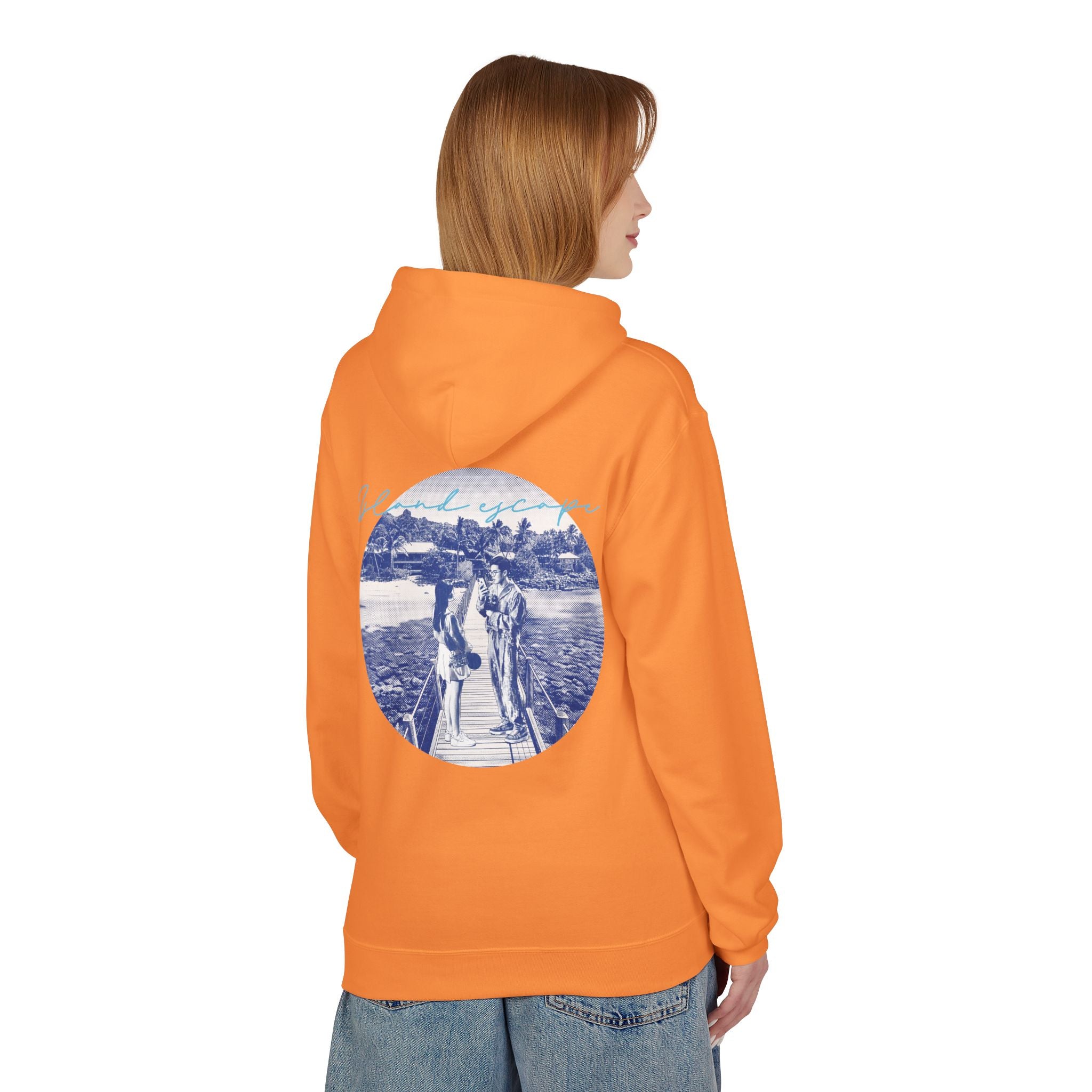 Tropical Vacation Hoodie | Romantic Beach Travel Graphic Sweatshirt
