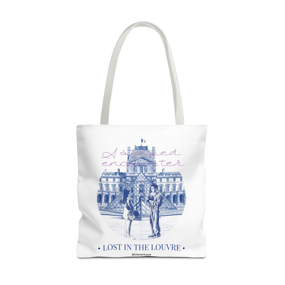 Louvre Paris Tote Bag | Vintage Museum Travel Canvas Bag
