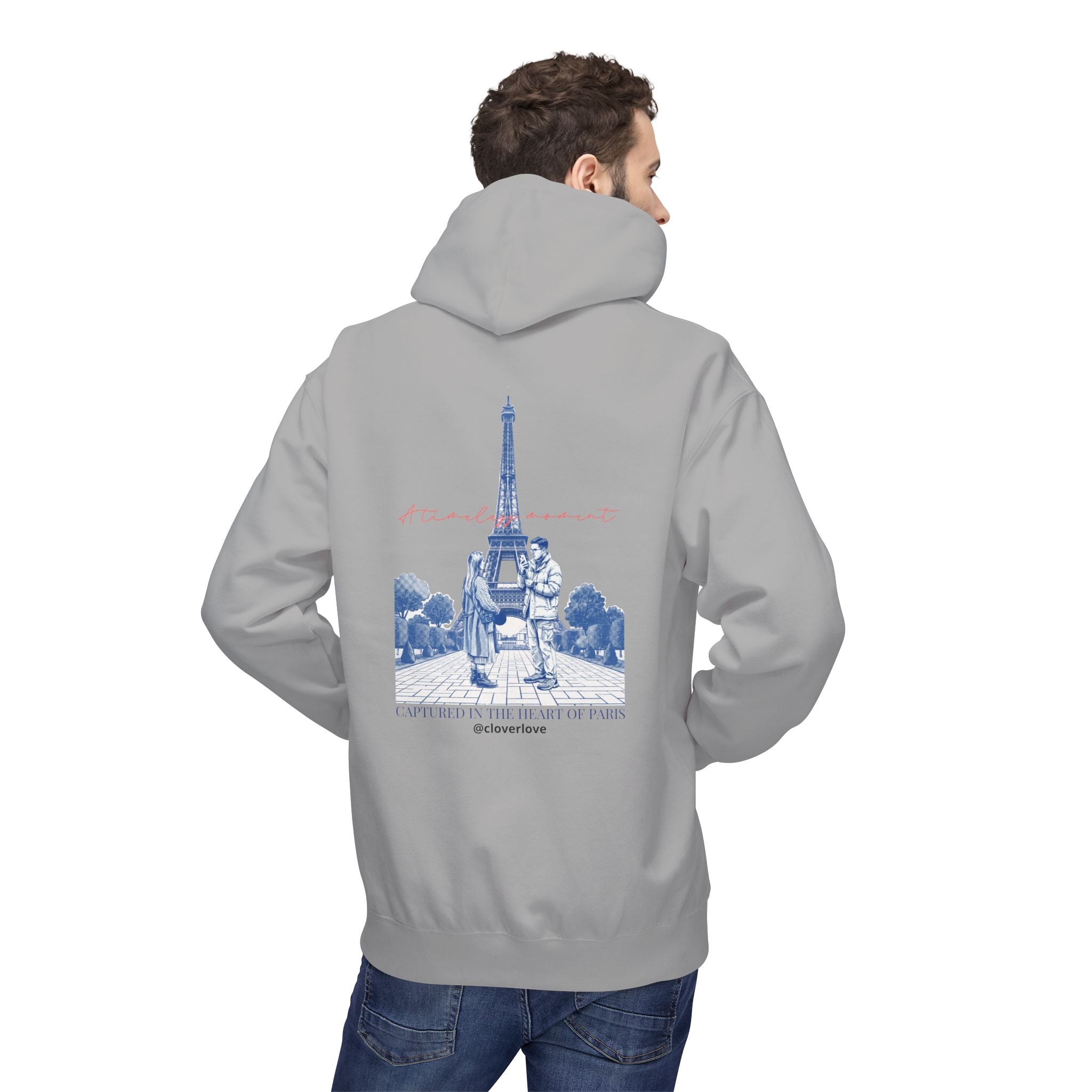 Paris Eiffelturm Hoodie | Romantisches Reise-Grafik-Sweatshirt