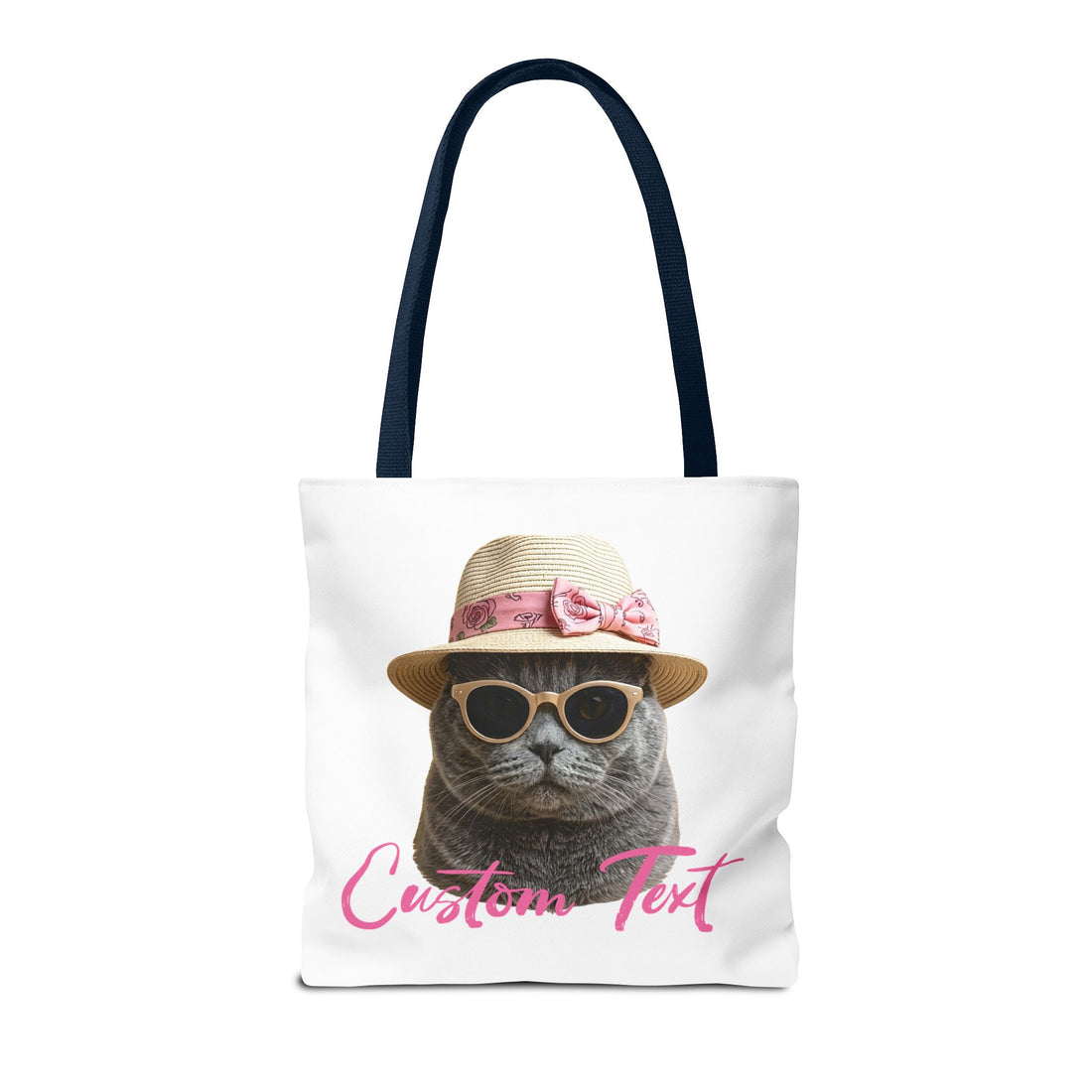Summer Cat Tote Bag | Personalized Cat Photo Canvas Bag