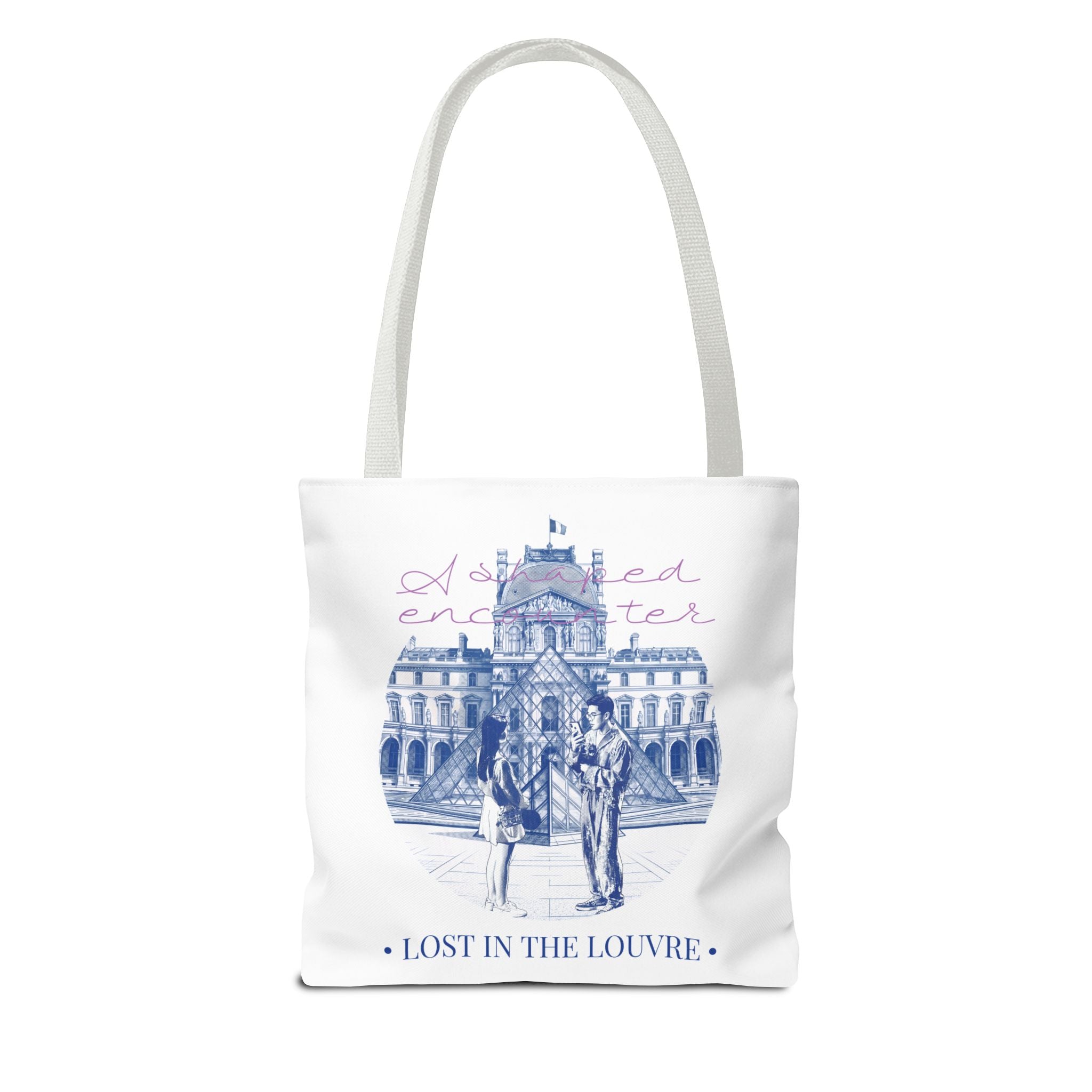 Louvre Paris Tote Bag | Vintage Museum Travel Canvas Bag