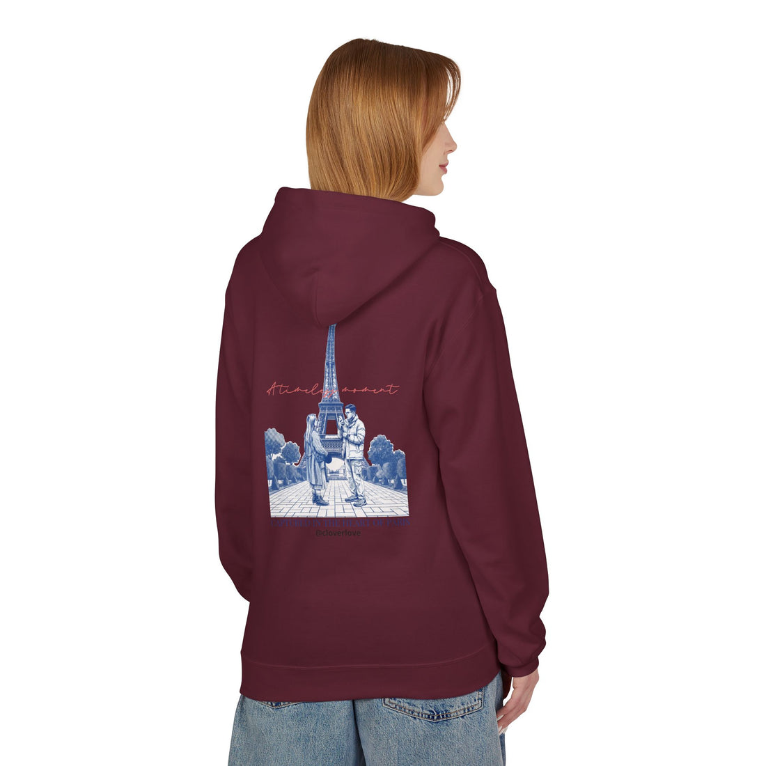 Paris Eiffelturm Hoodie | Romantisches Reise-Grafik-Sweatshirt