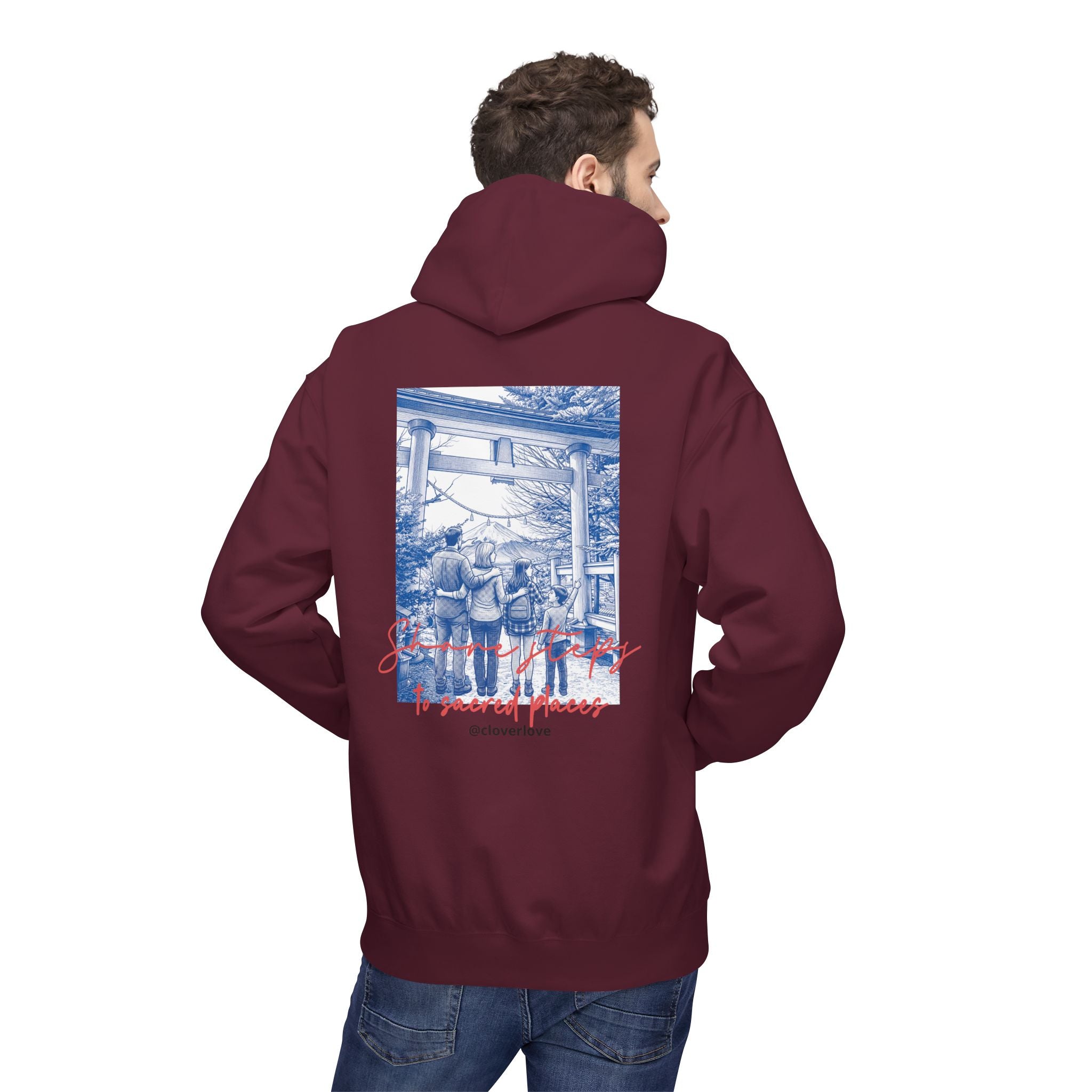Sacred Places Hoodie | Vintage Reise-Wahrzeichen Sweatshirt