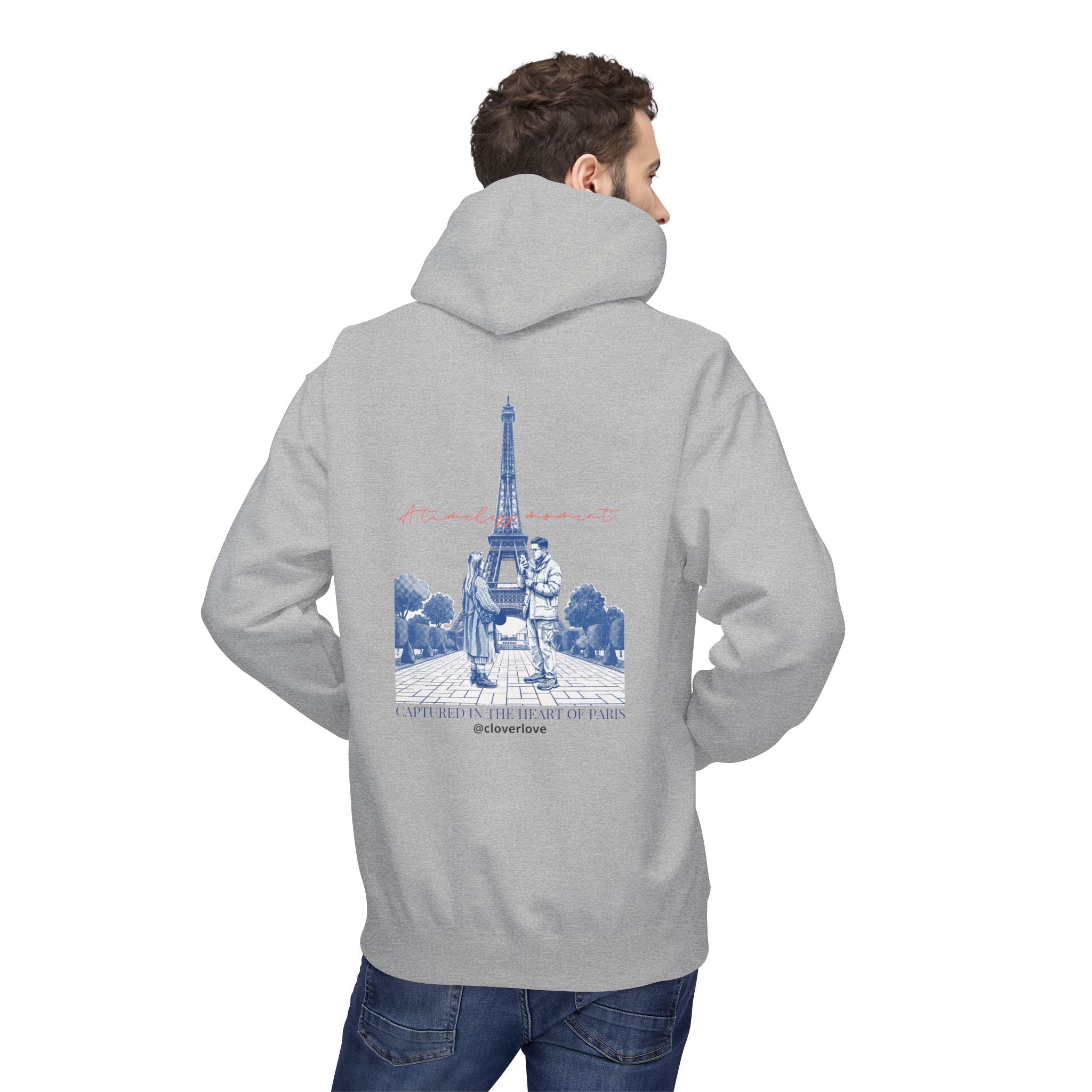 Paris Eiffelturm Hoodie | Romantisches Reise-Grafik-Sweatshirt