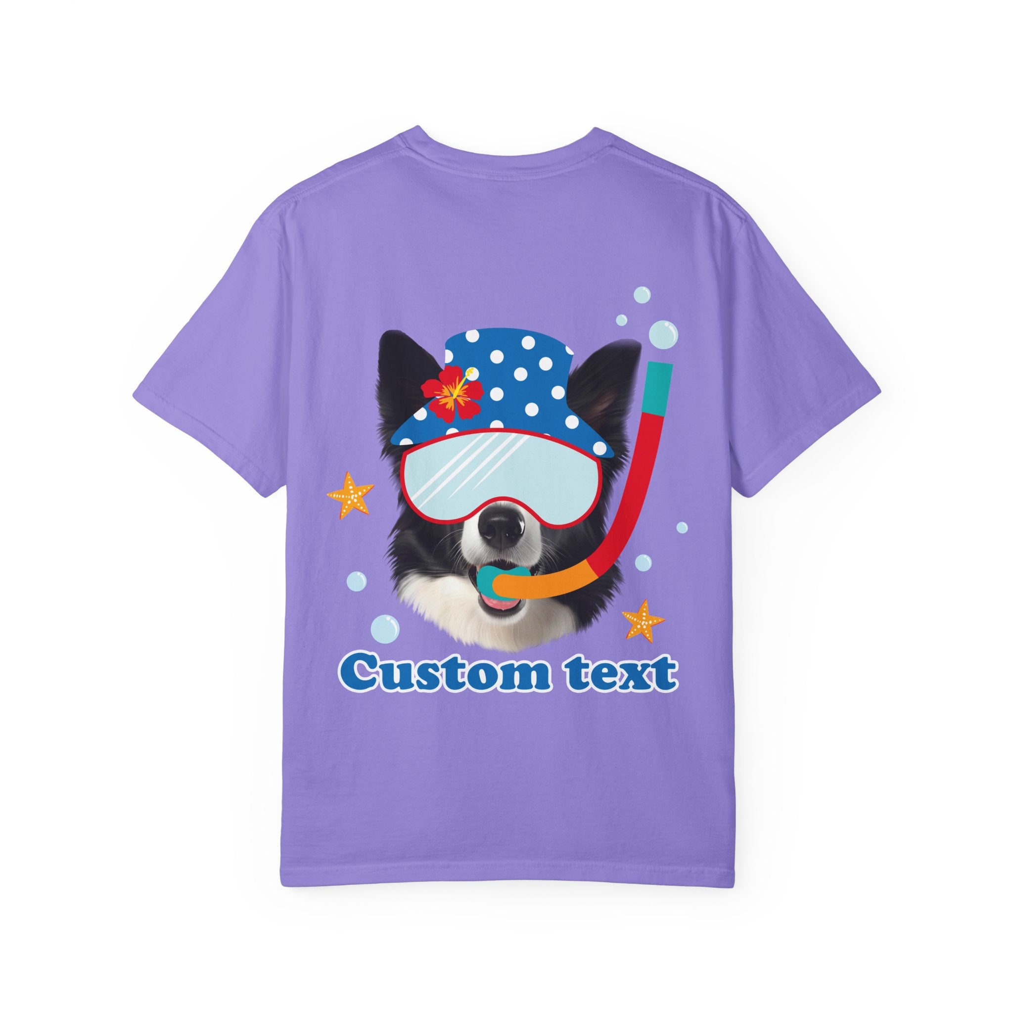 Custom Dog Summer T-Shirt - Funny Beach Diving Dog Tee, Dog Lover Gift