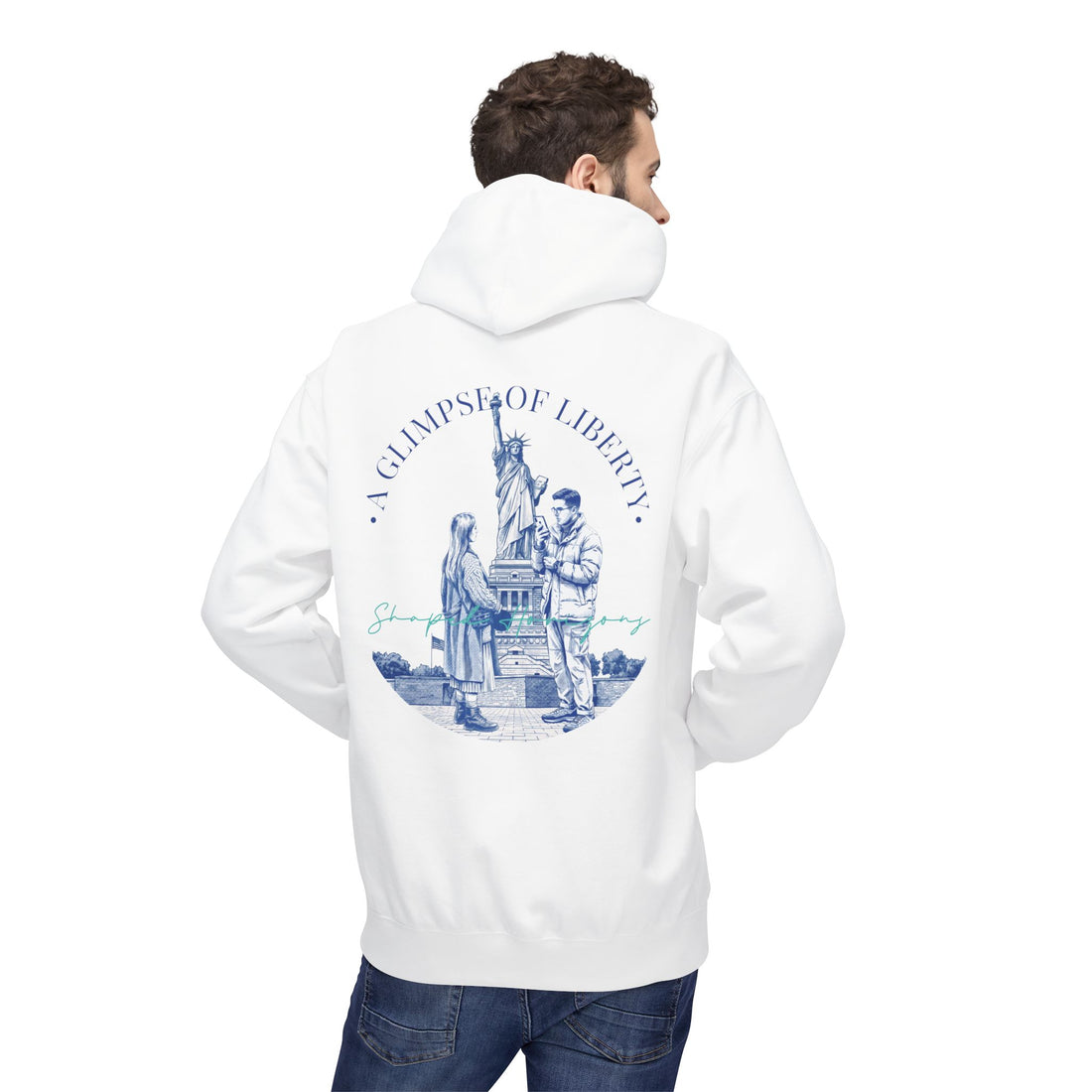 Statue of Liberty Adventure Hoodie | Vintage New York Travel Sweatshirt