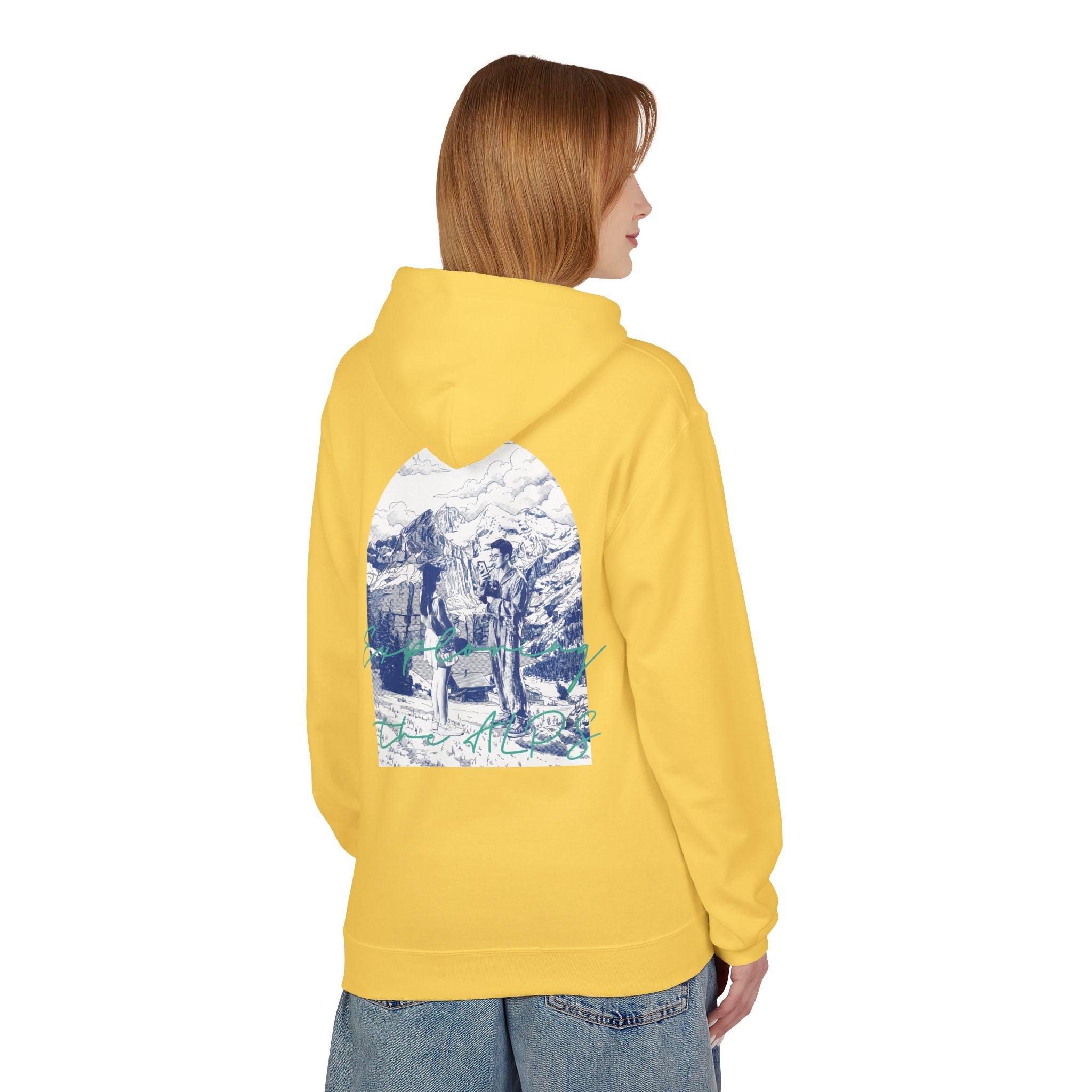 Mountain Travel Hoodie | Adventure Landscape Graphic Pullover