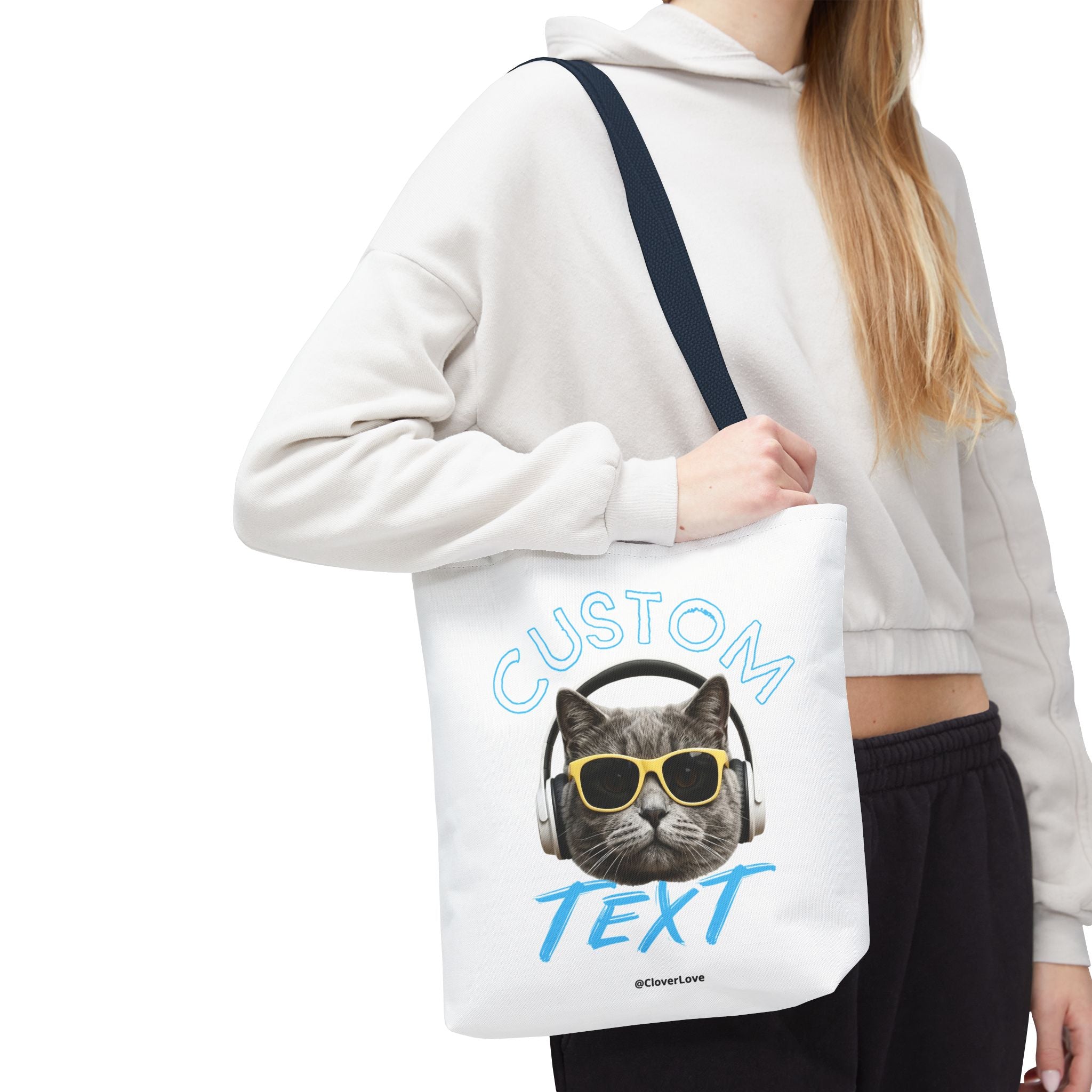 Summer Chill Cat Tote Bag | Funny Cat Lover Beach Bag