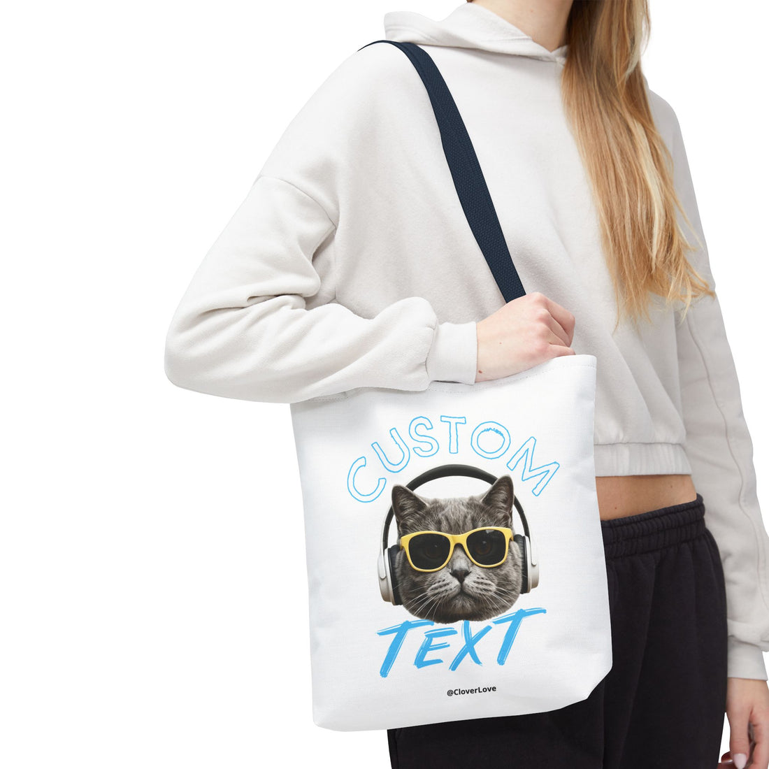 Summer Chill Cat Tote Bag | Funny Cat Lover Beach Bag